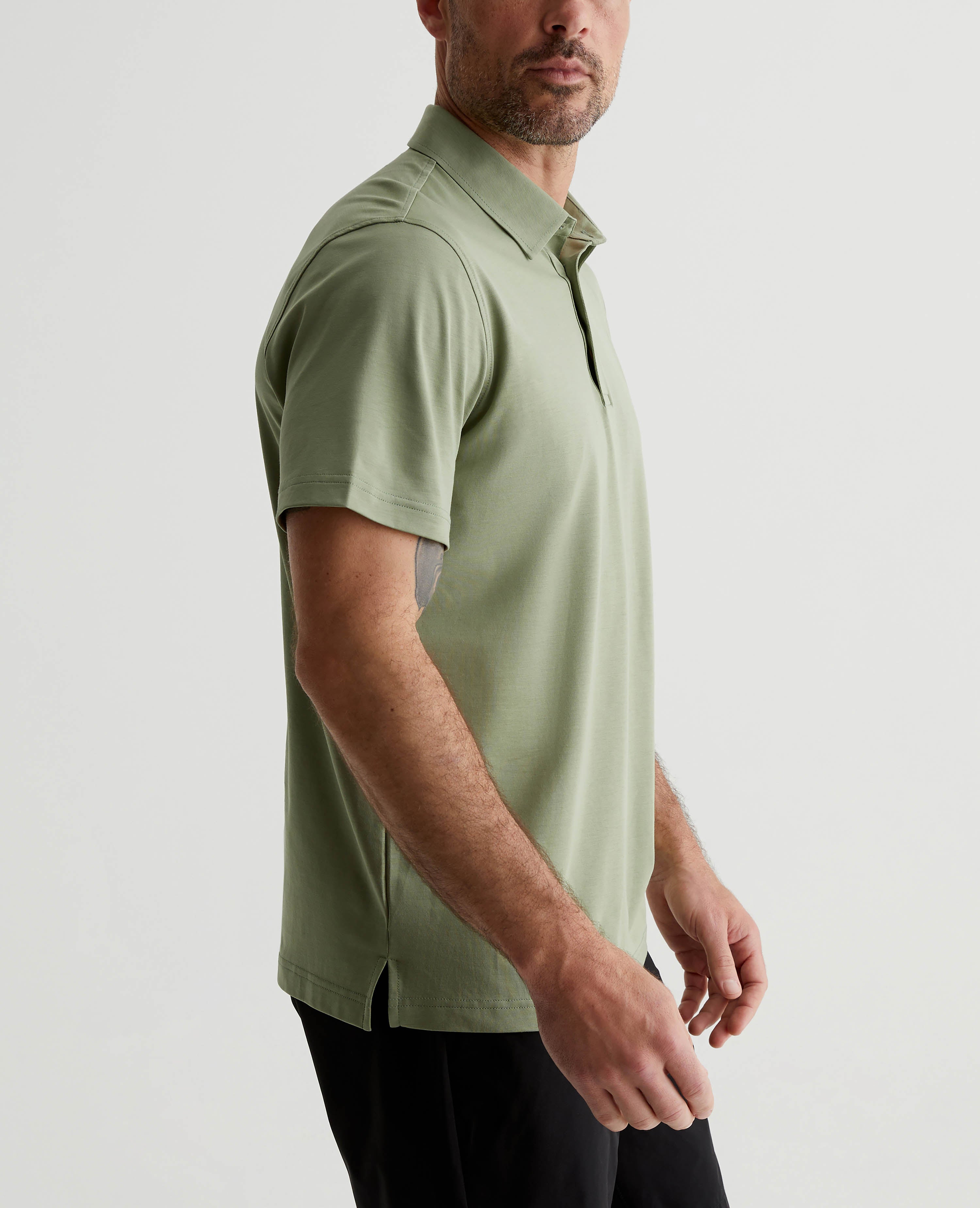 enof ace short sleeve shirt Ecru Men Ace Active Polo Bonsai Tree