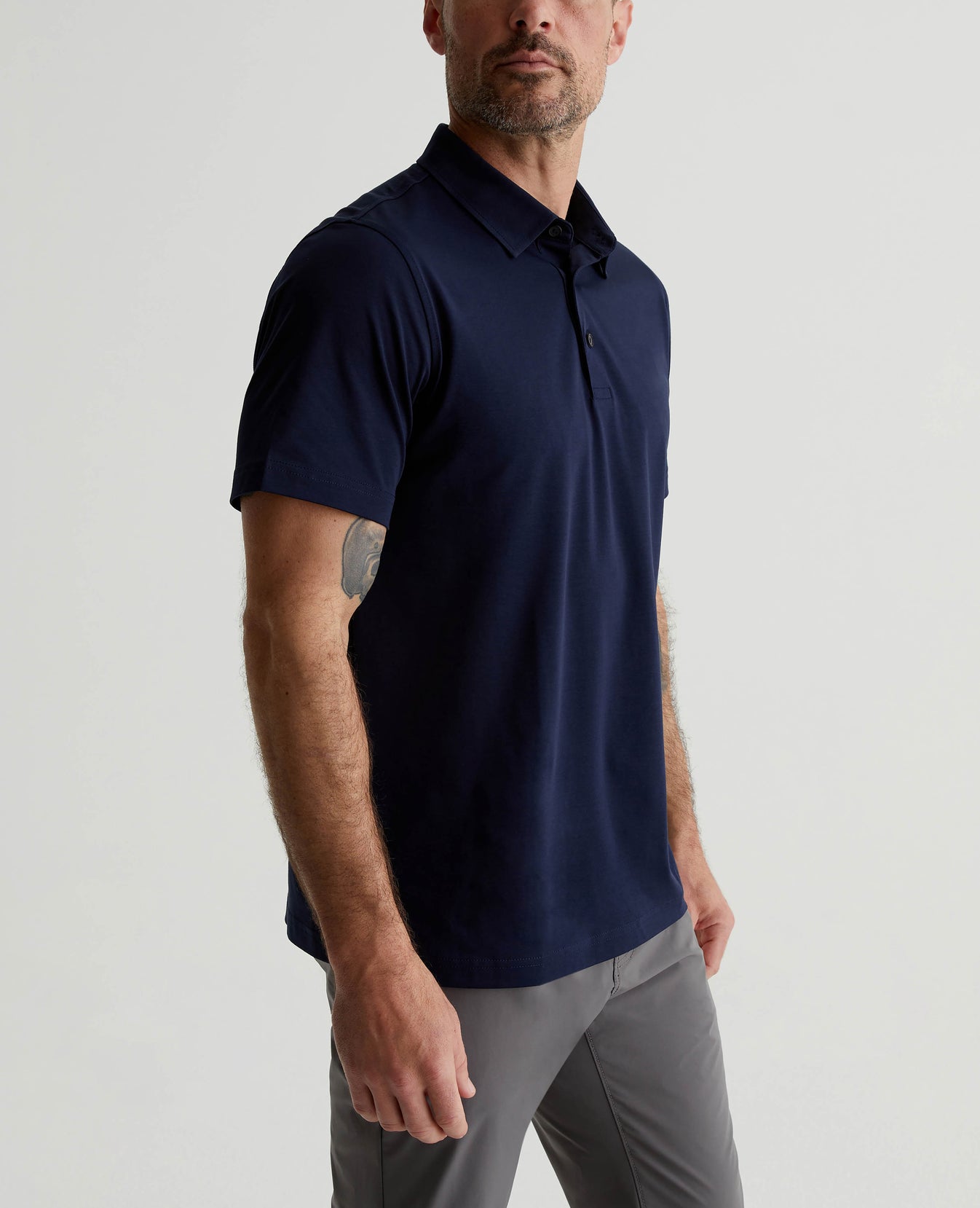 Ace Active Polo Deep Navy Mens Top Photo 2