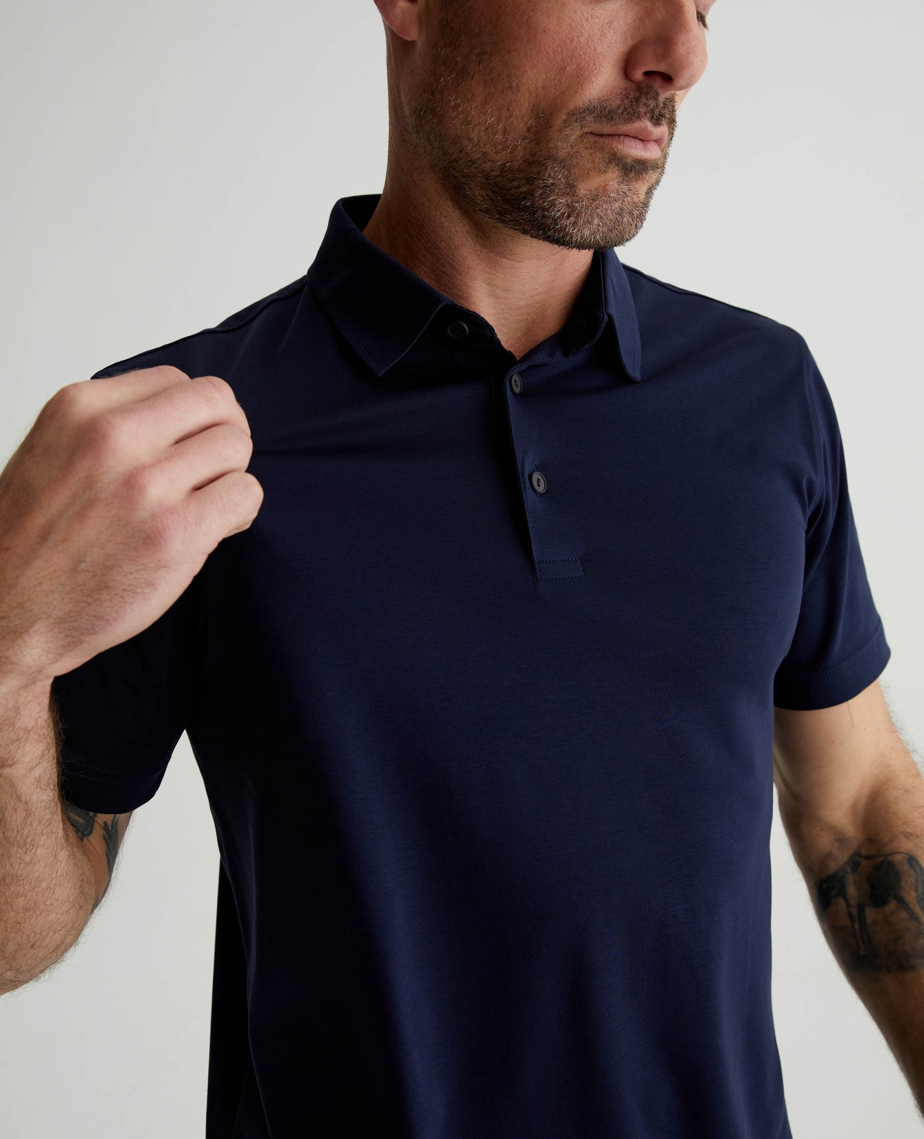 Ace Active Polo Deep Navy Mens Top Photo 3