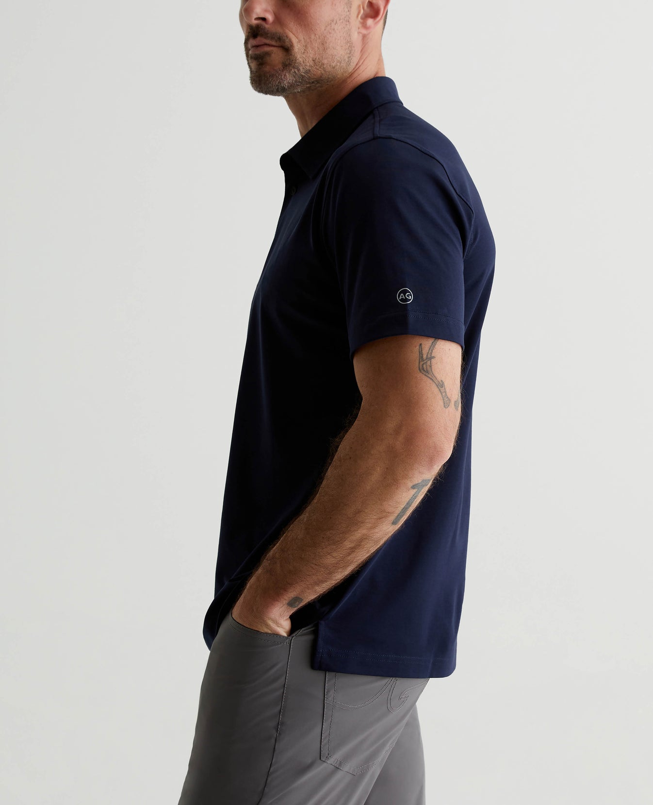 Ace Active Polo Deep Navy Mens Top Photo 6