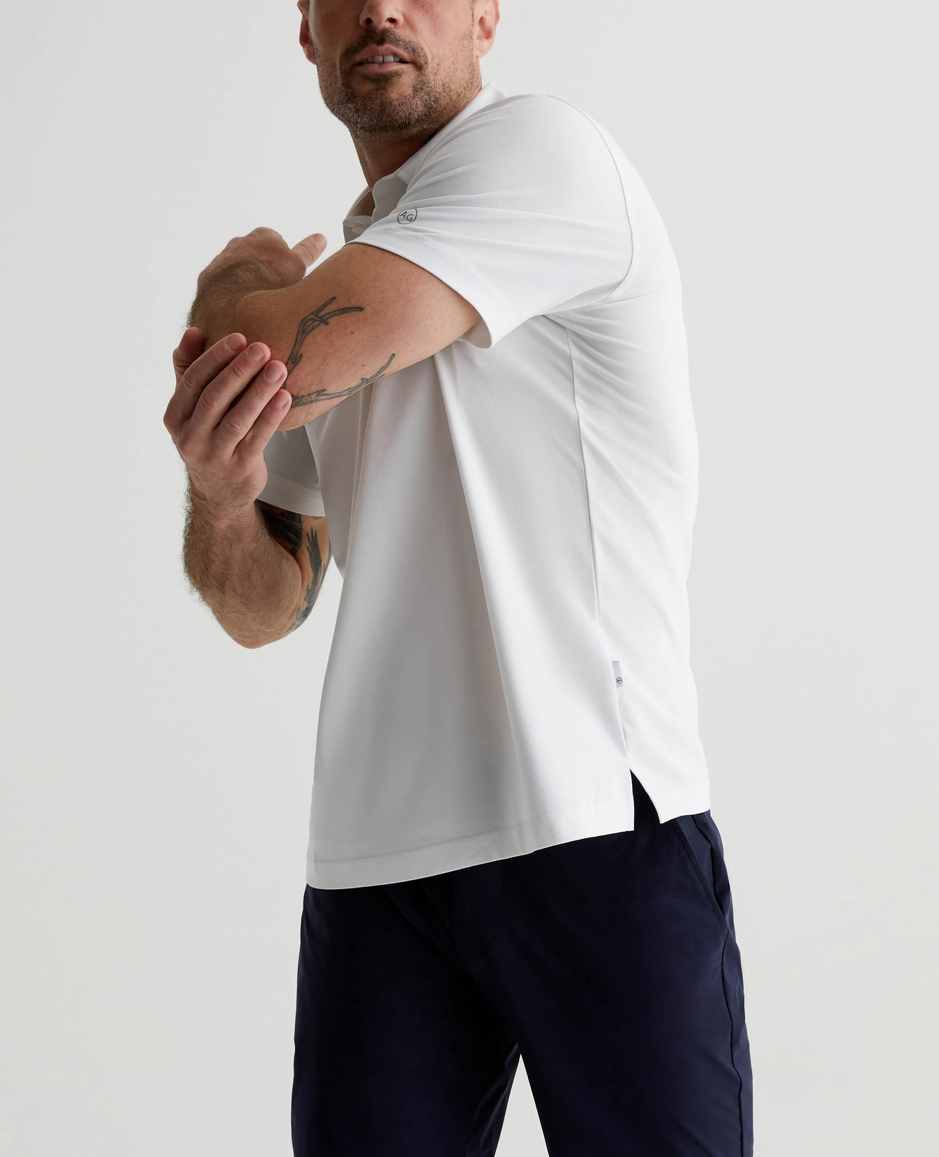 Ace Active Polo True White Mens Top Photo 3