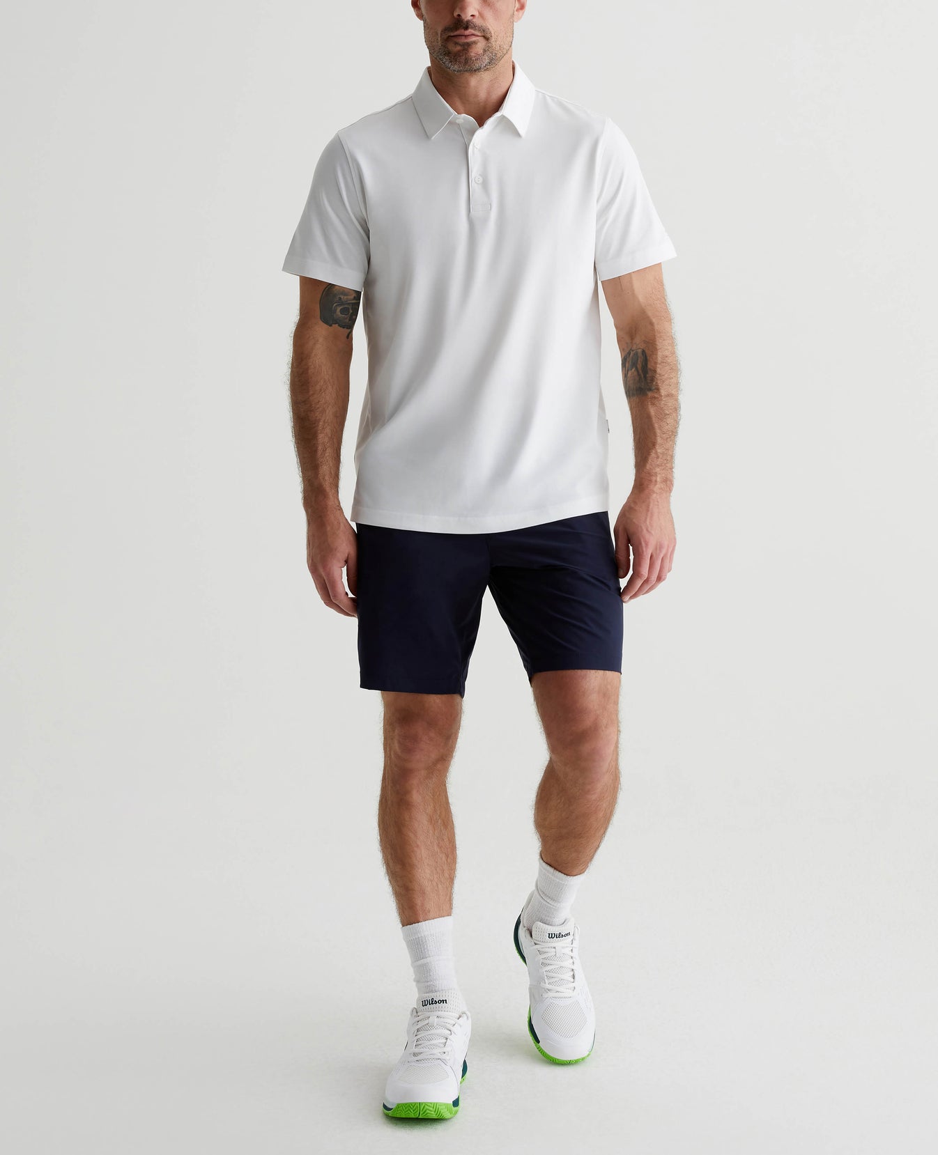 Ace Active Polo True White Mens Top Photo 4