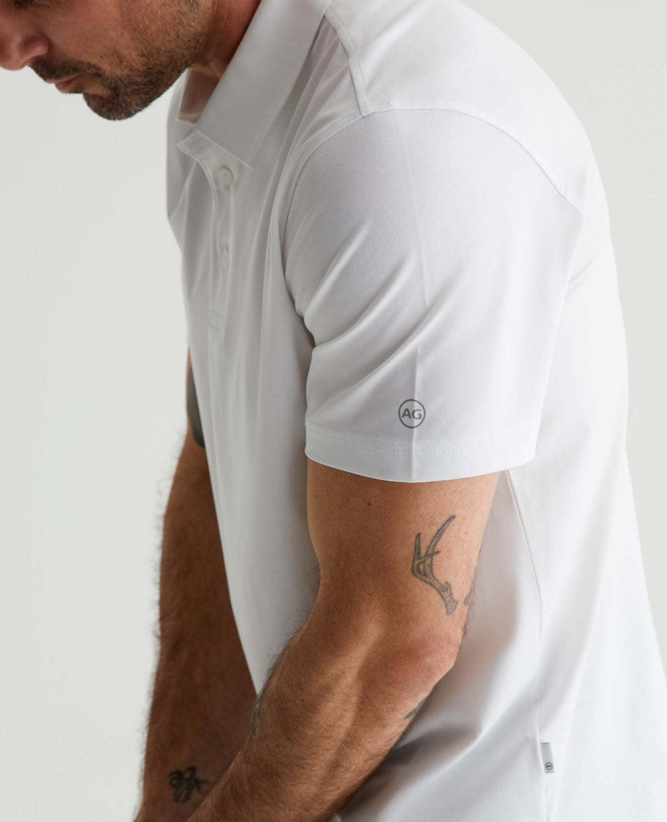 Ace Active Polo True White Mens Top Photo 5
