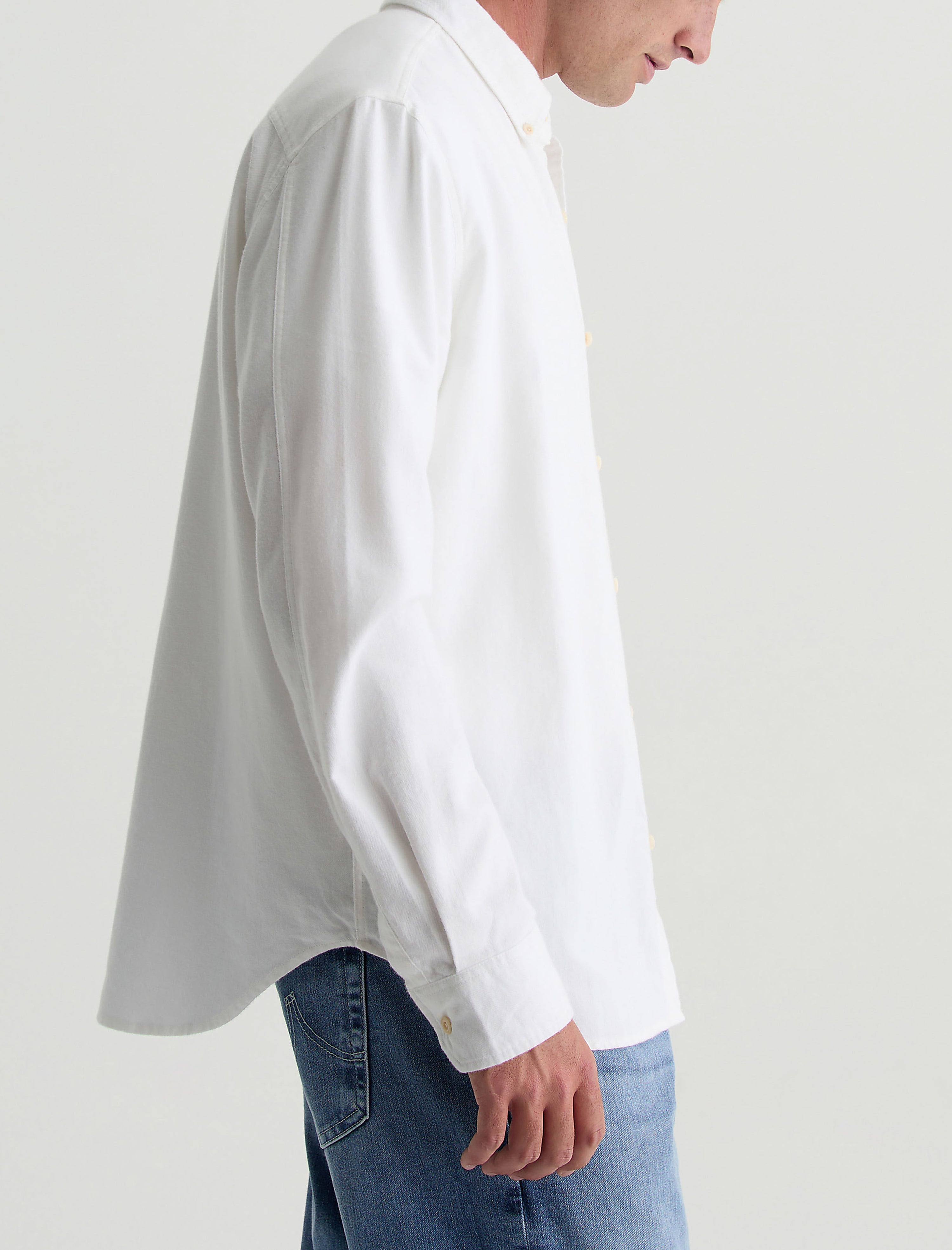 Aiden Dress Shirt White Classic Fit Long Sleeve Button Down Men Top Photo 3