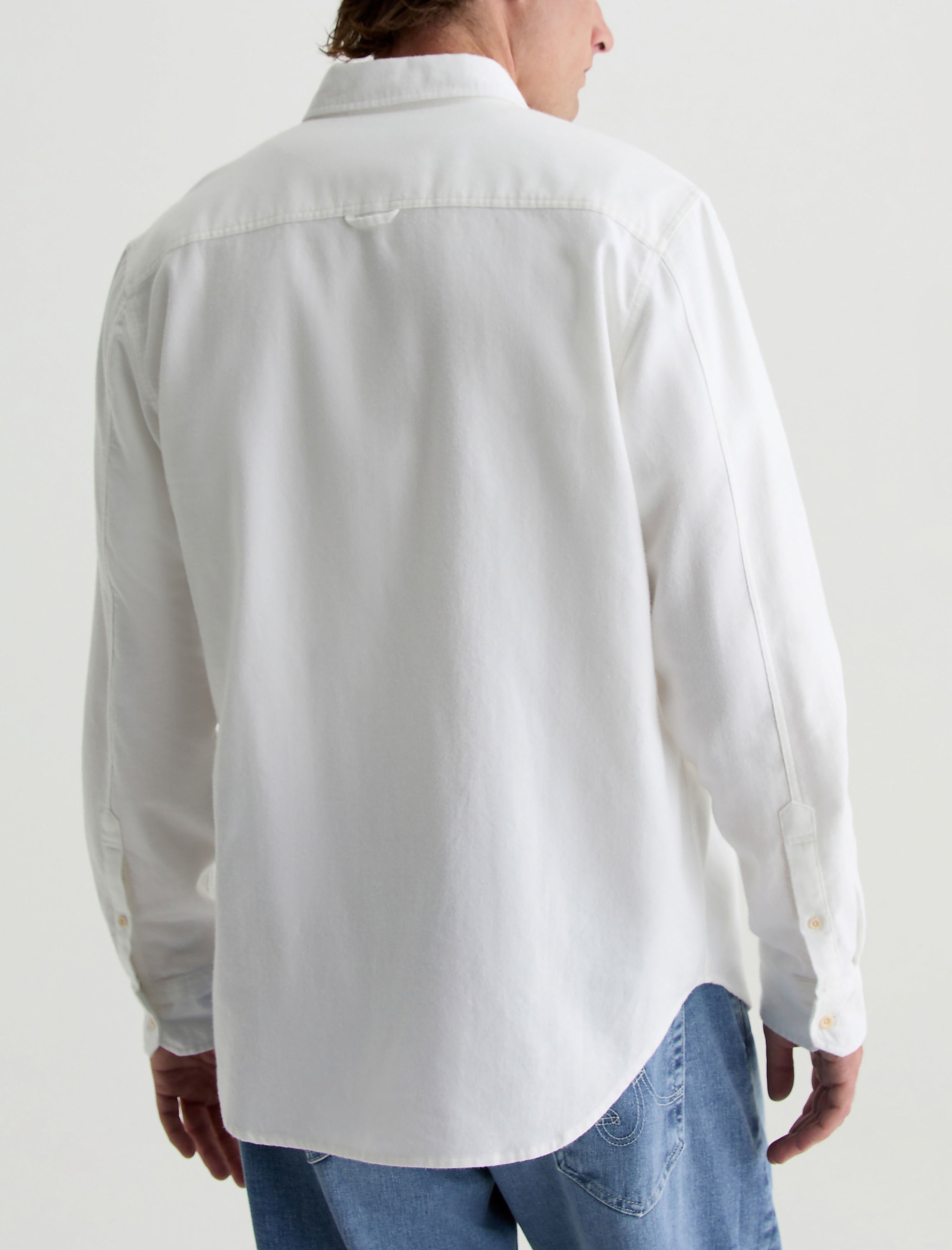 Aiden Dress Shirt White Classic Fit Long Sleeve Button Down Men Top Photo 7