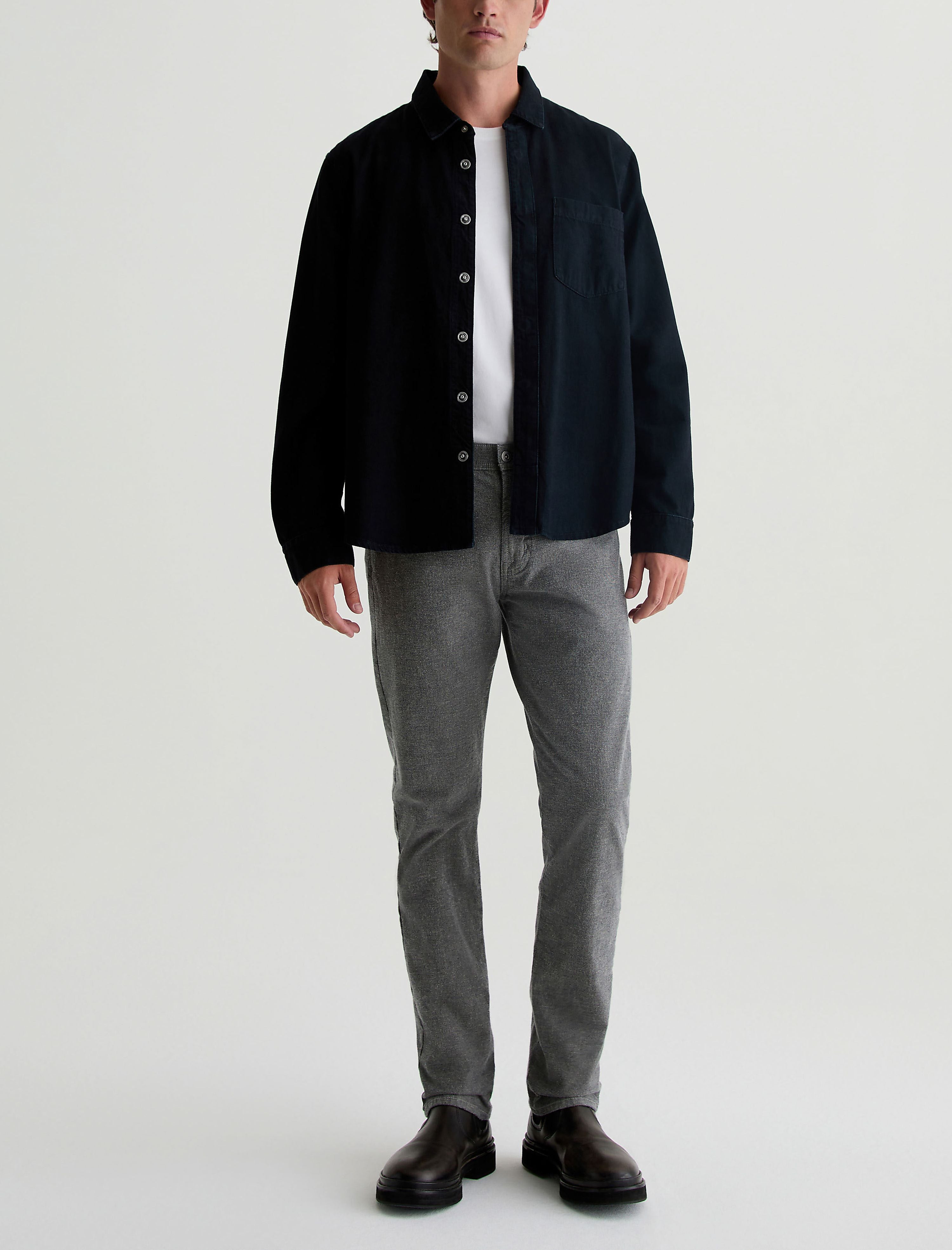 Jaden Lugano Relaxed Fit Denim Shirt Men Top Photo 1