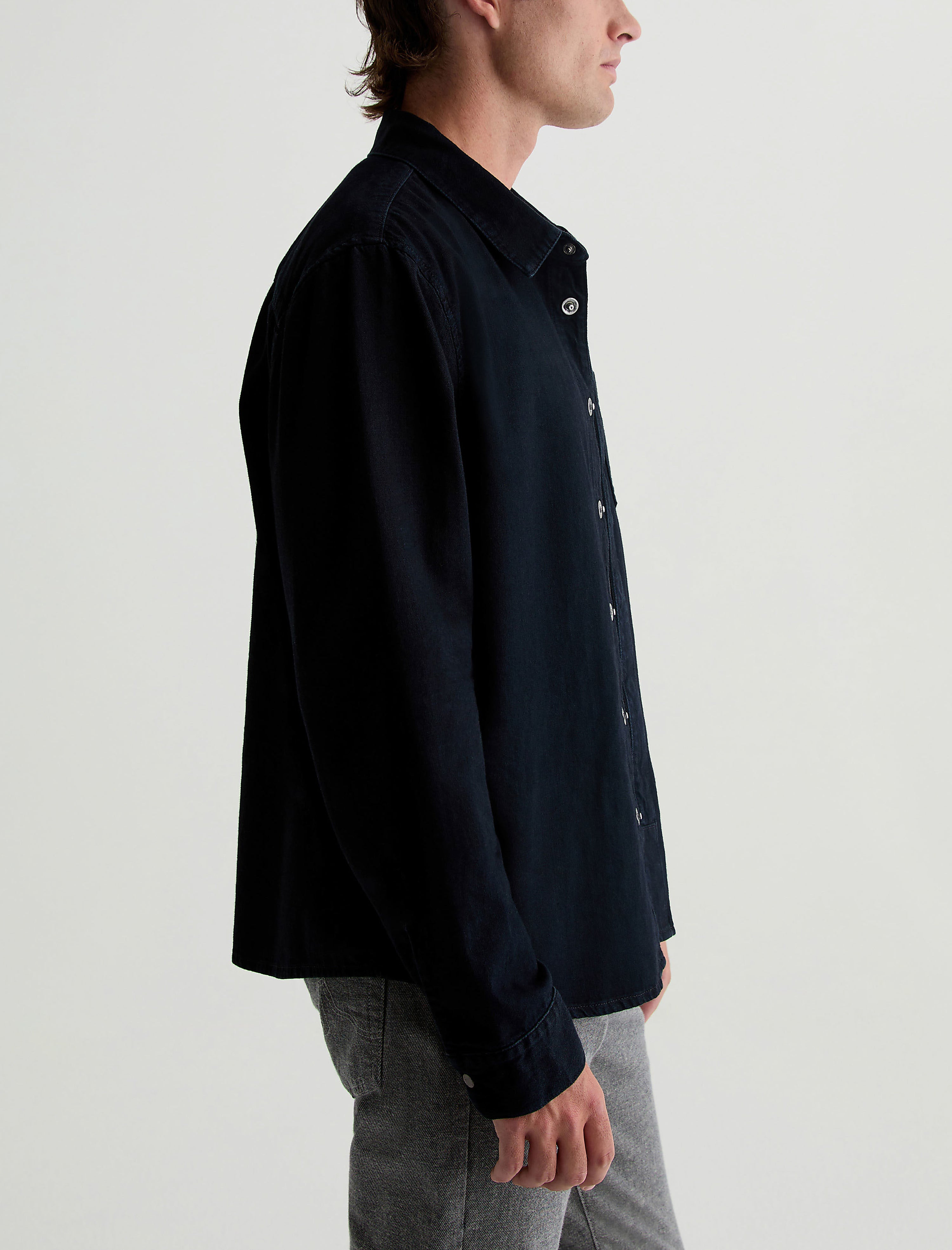 Jaden Lugano Relaxed Fit Denim Shirt Men Top Photo 4