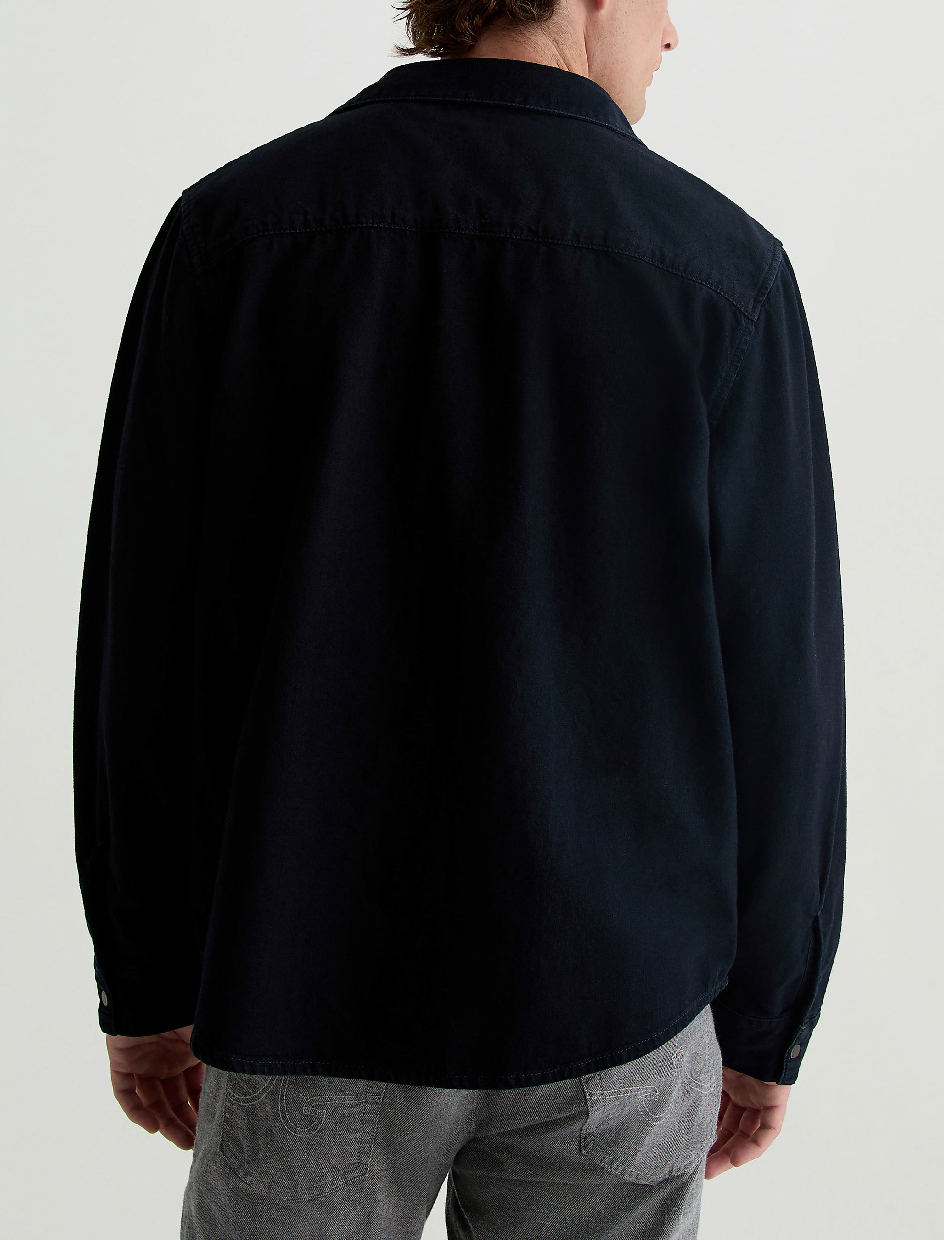 Jaden Lugano Relaxed Fit Denim Shirt Men Top Photo 8