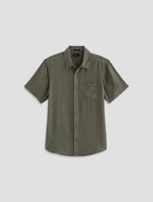 Wesley Short Sleeve Shirt Shady Moss Relaxed Button-Up Shirt Men Top Photo 9