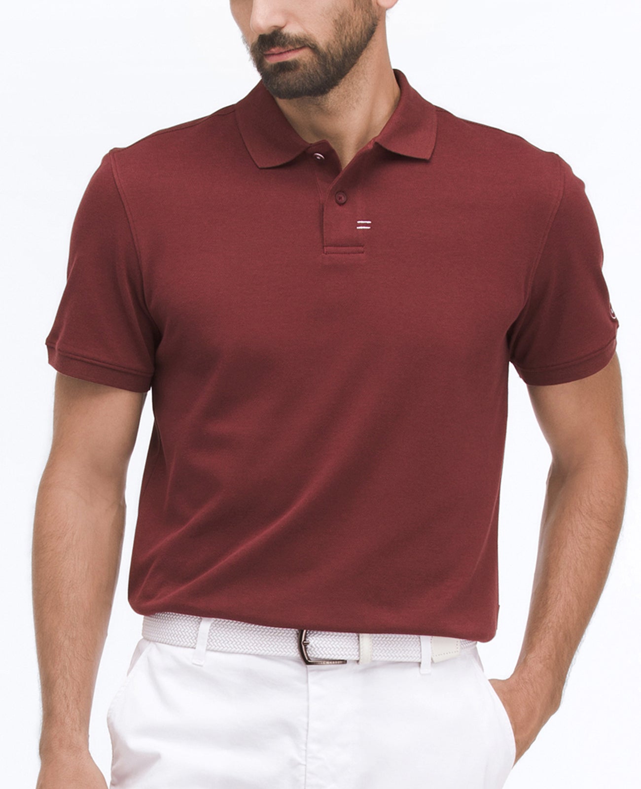 Brass Tacks Polo Auburn Green Label Collection Men Tops Photo 1