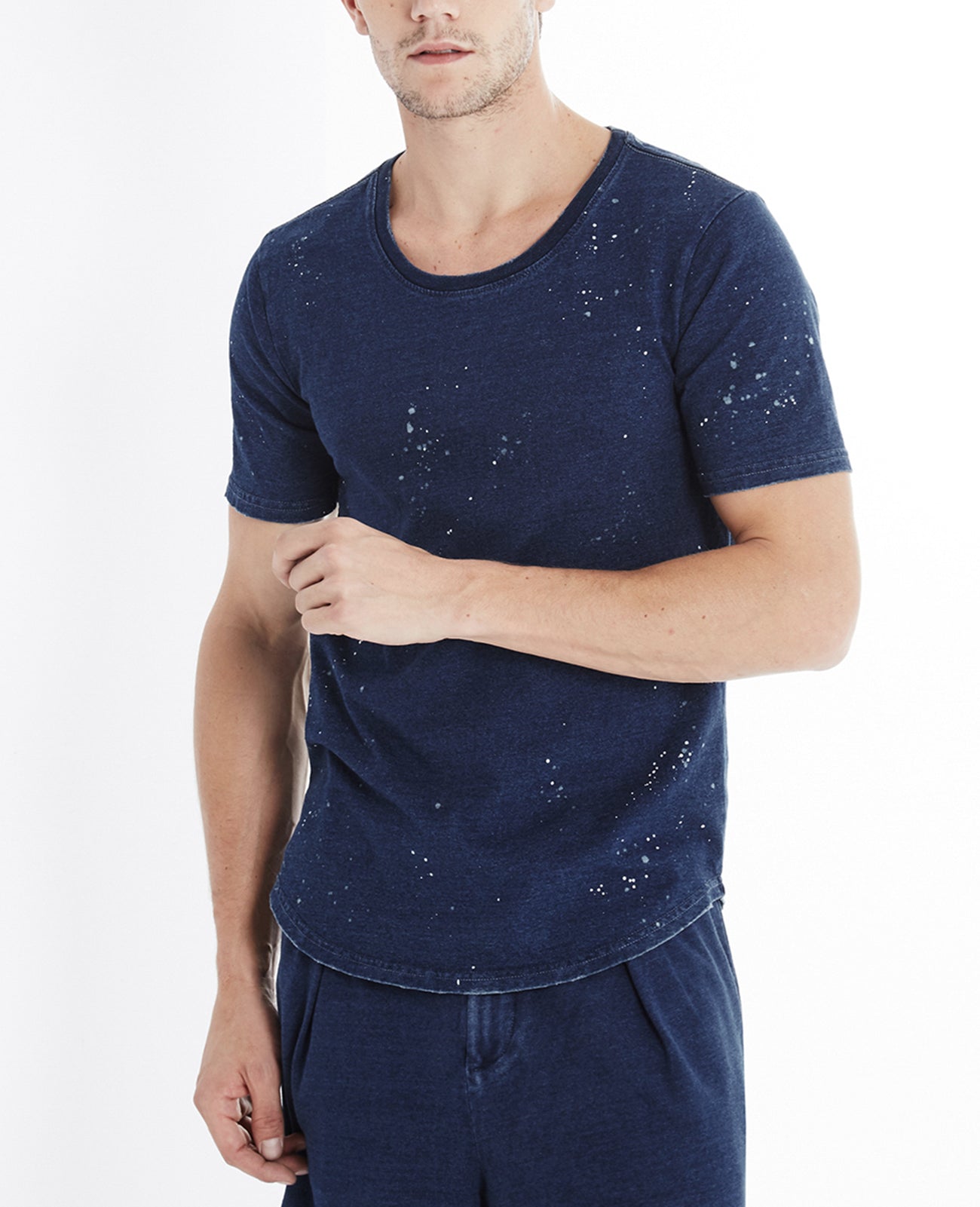 Plex Tee Indigo 25 Med Wash Indigo Capsule Men Tops Photo 1