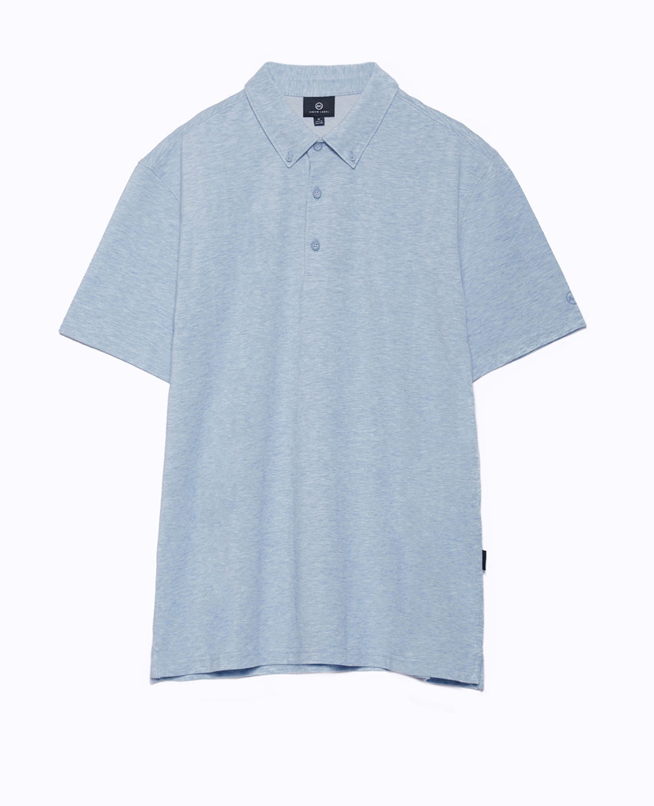 Mensa Polo Heathered Clear Sky Green Label Collection Men Tops Photo 6