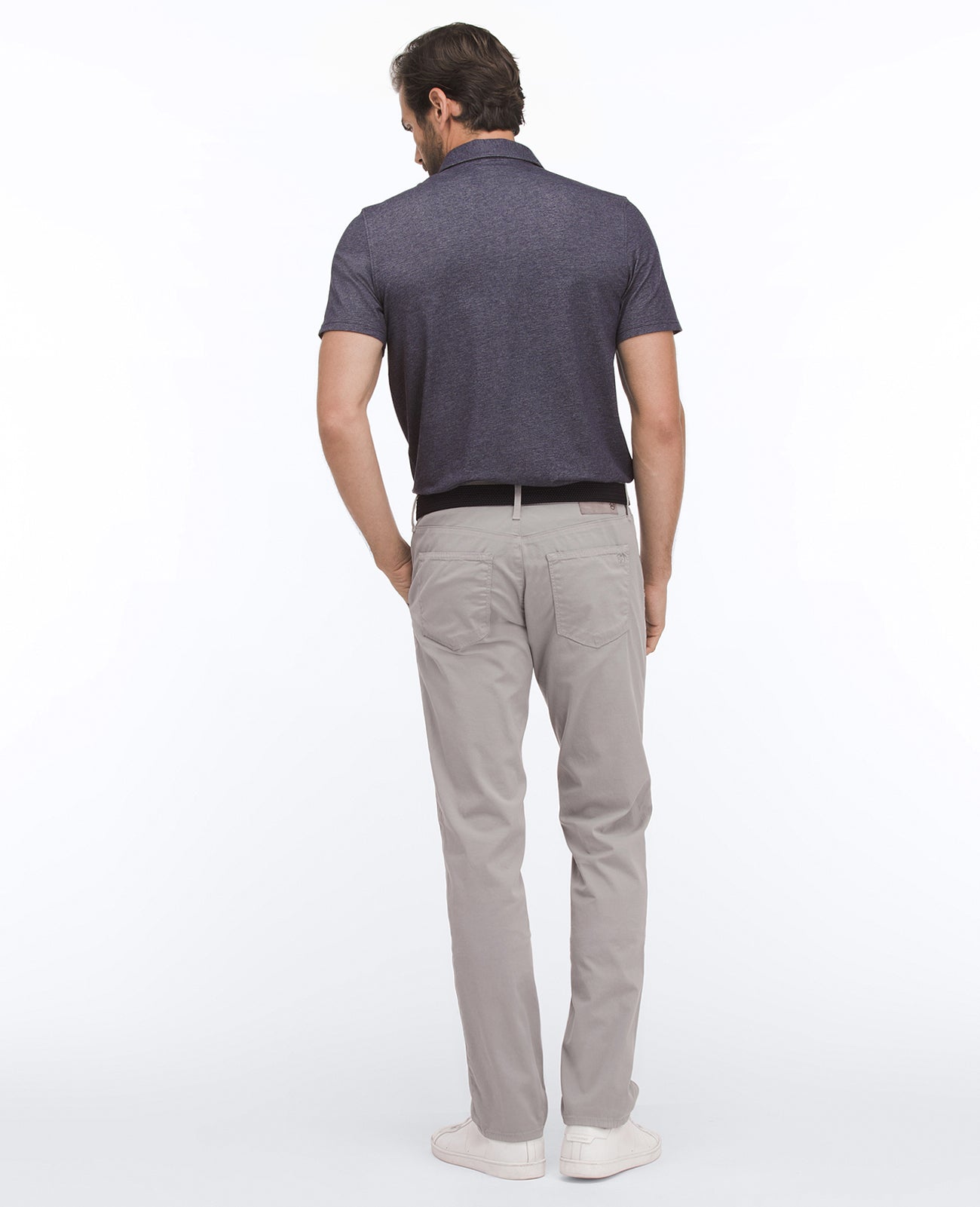 Mensa Polo Heathered Naval Blue Green Label Collection Men Tops Photo 3