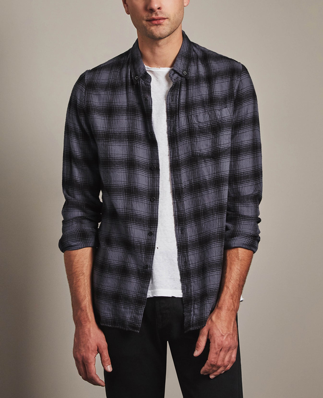 Grady Shirt BDP Monsoon/Black Mens Top Photo 1