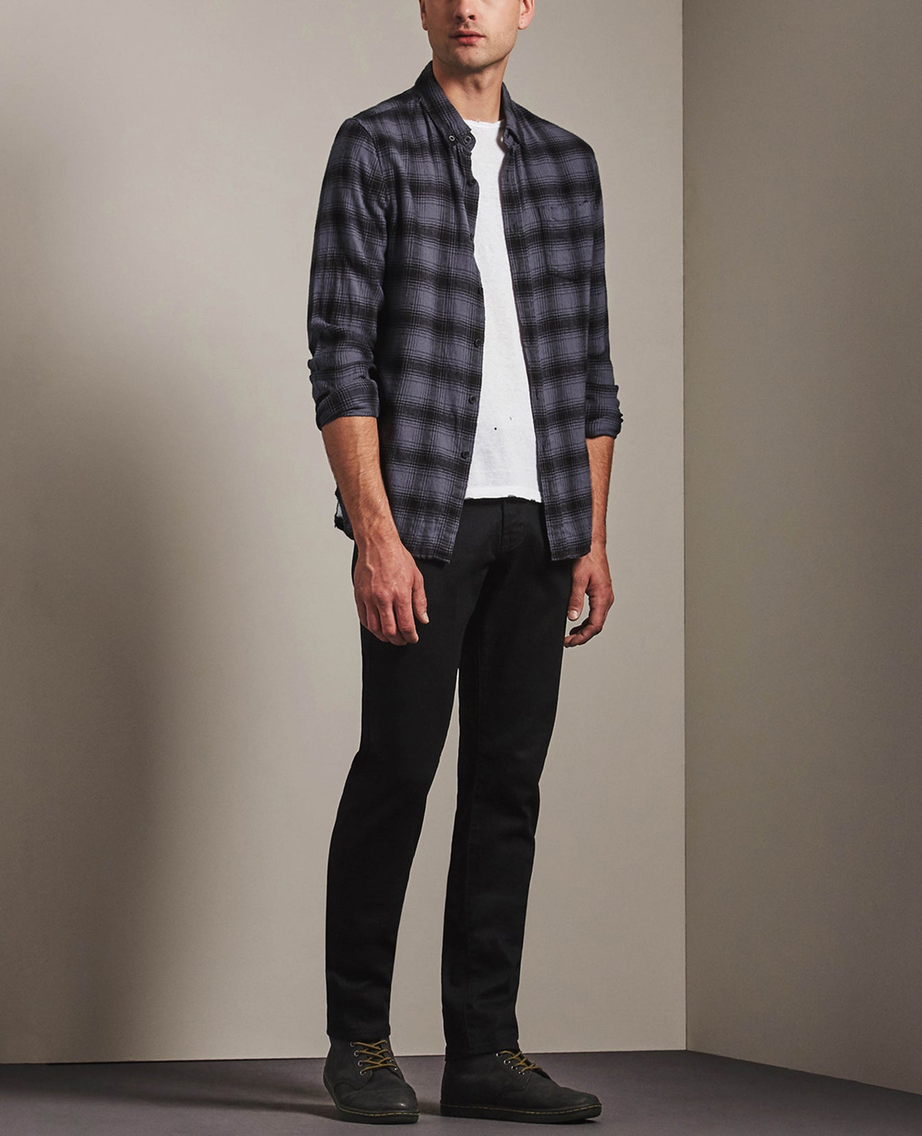 Grady Shirt BDP Monsoon/Black Mens Top Photo 2