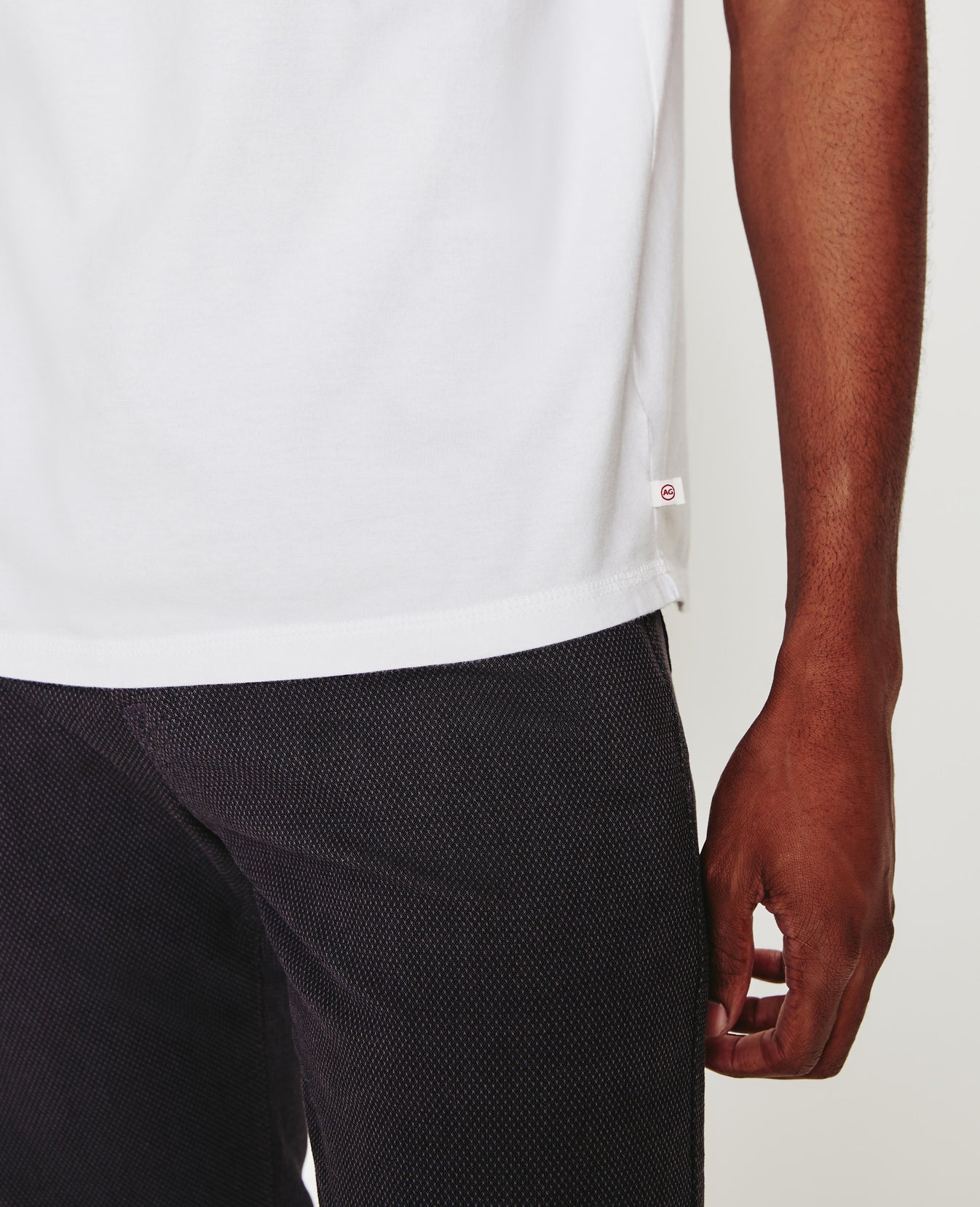 Anders Vintage Tee True White Classic Crew Neck Men Tops Photo 4