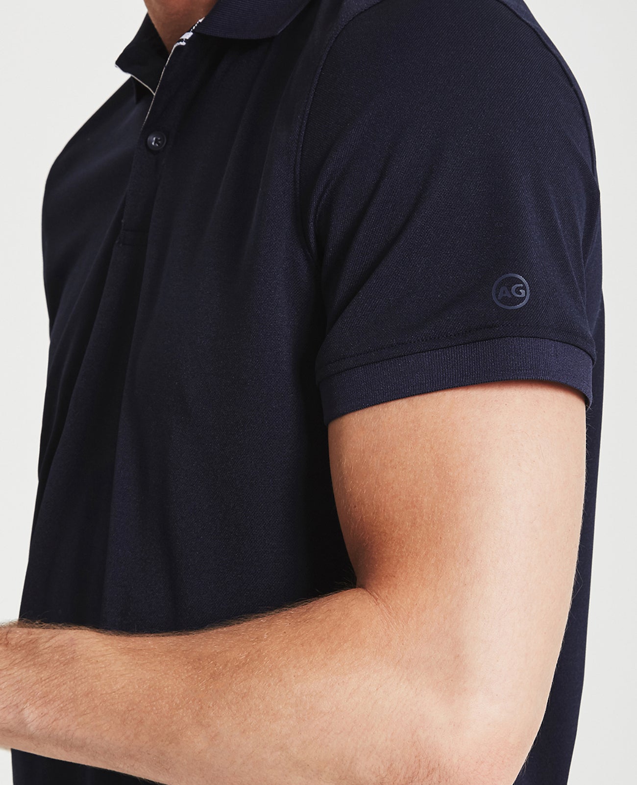 Berrian Polo Naval Blue Green Label Collection Men Tops Photo 4