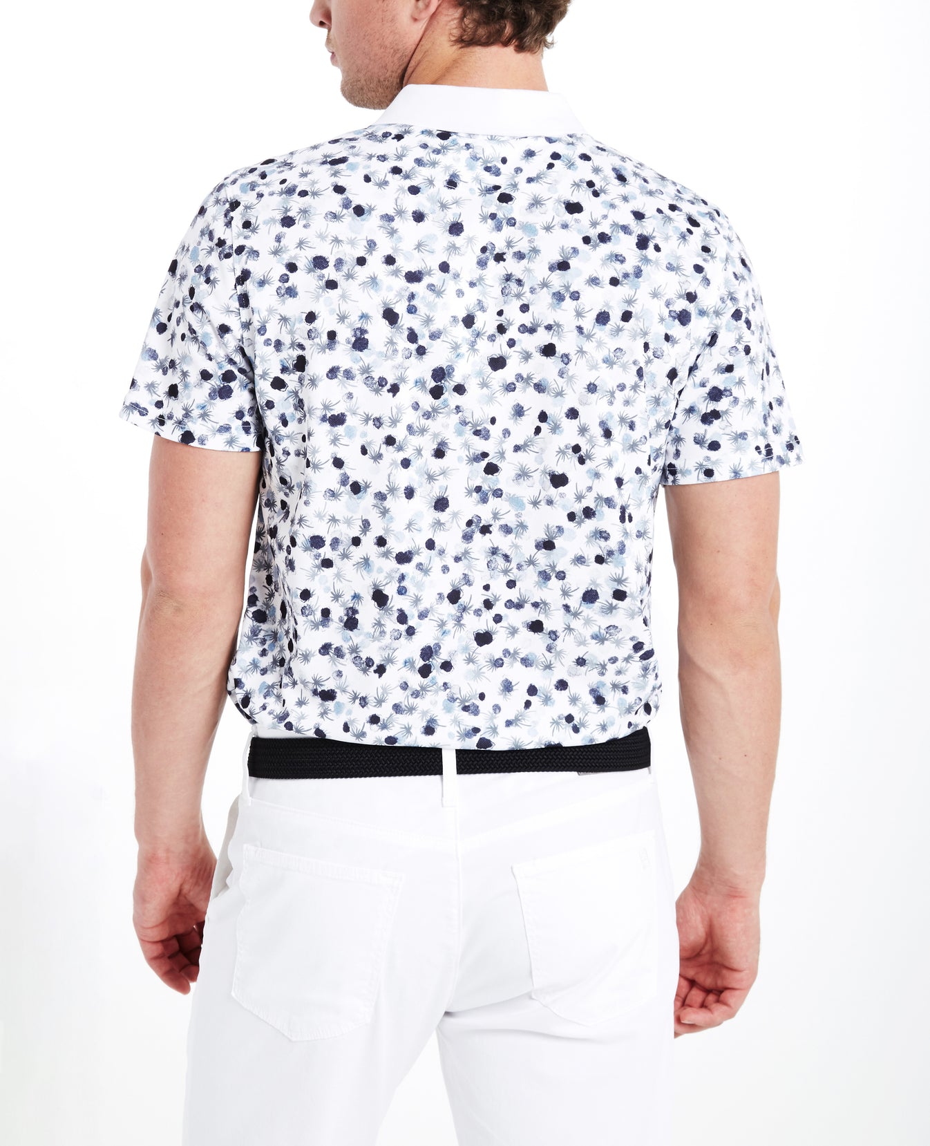 The Parkway Polo Parkway Print Bright White Mens Top Photo 3