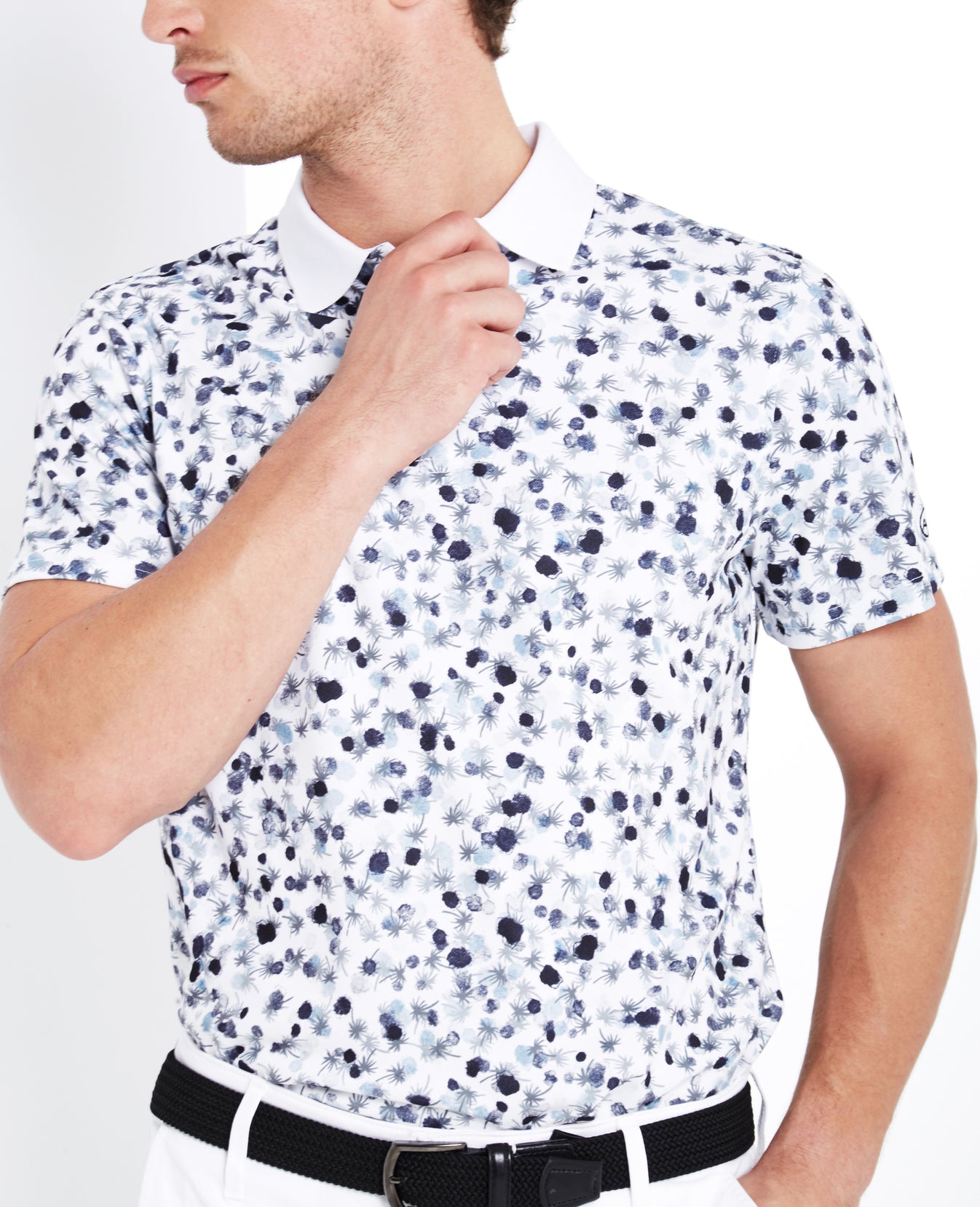 The Parkway Polo Parkway Print Bright White Mens Top Photo 4