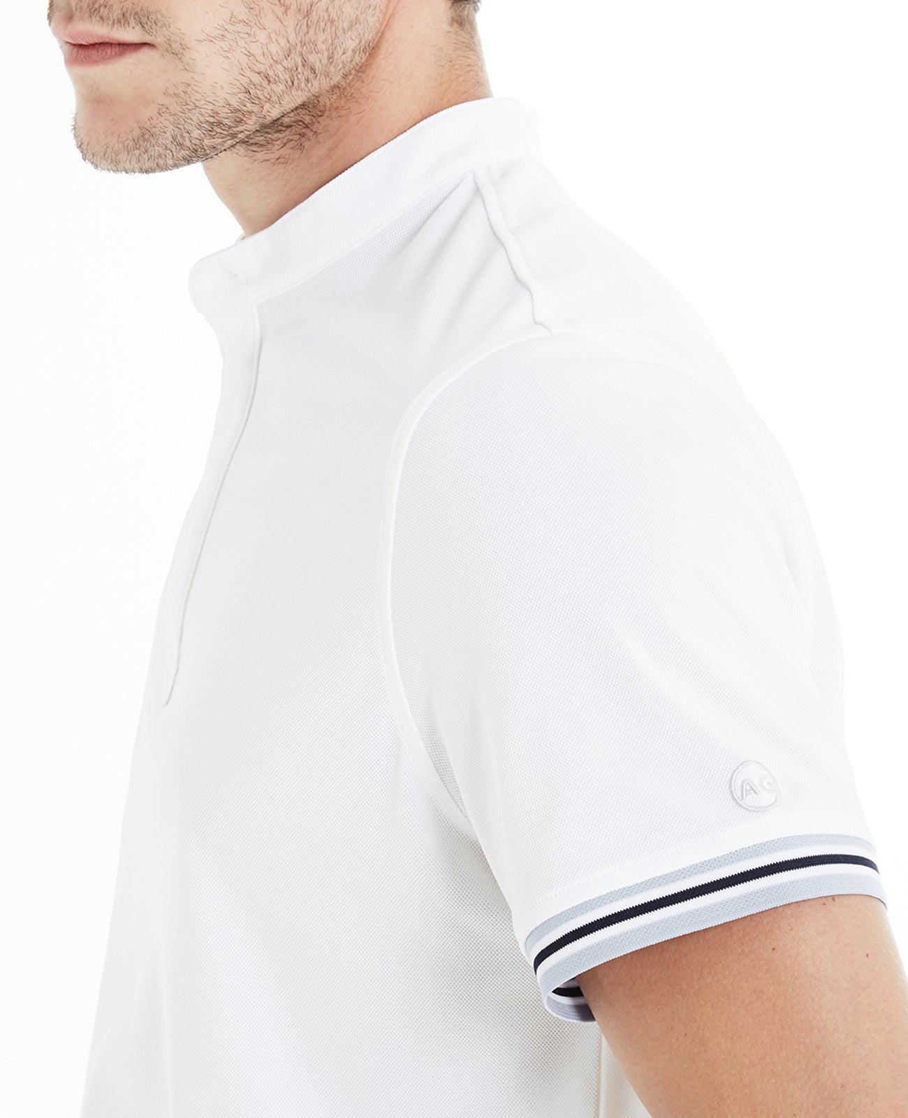 Haskett Polo Bright White Green Label Collection Men Tops Photo 4