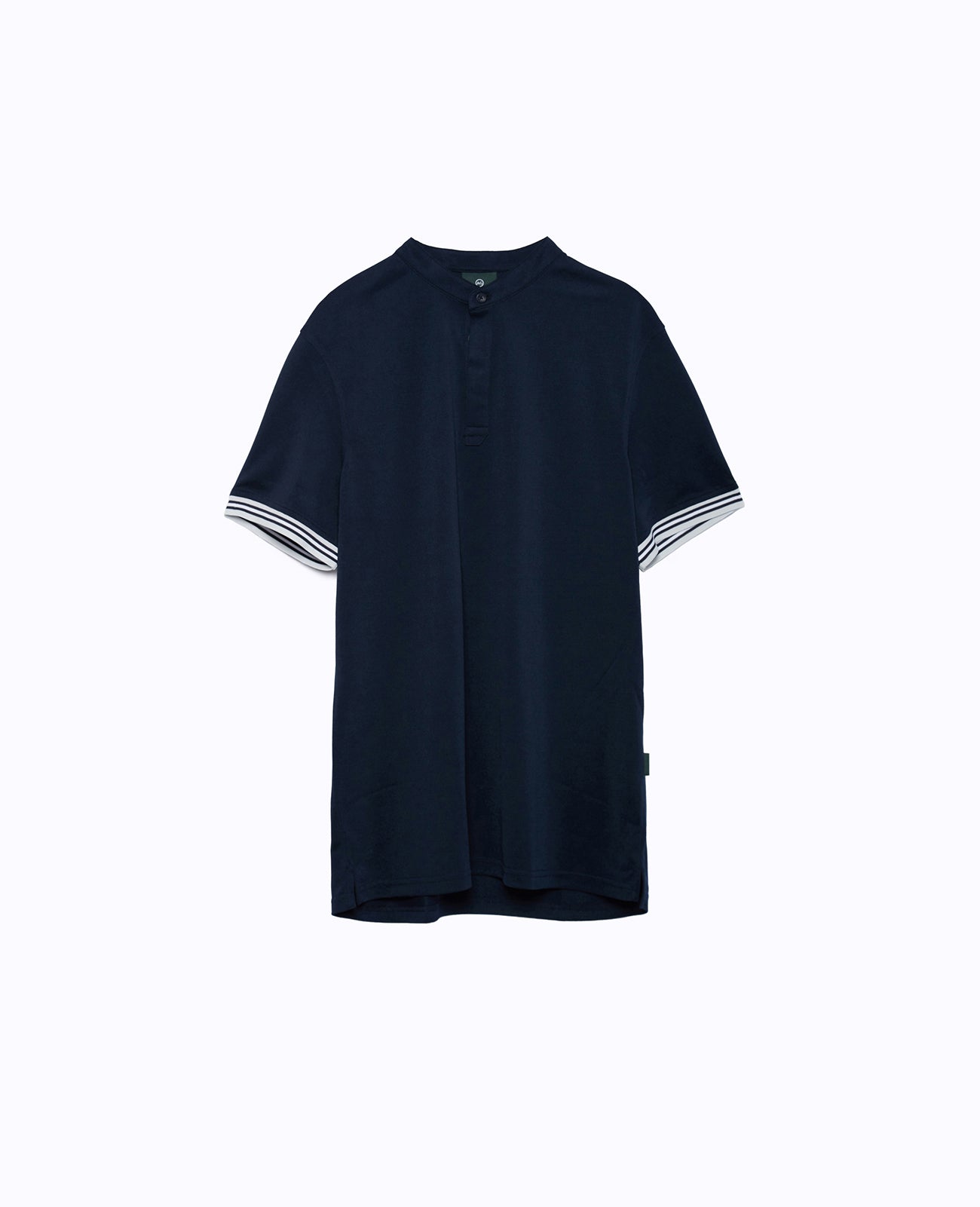 Haskett Polo Naval Blue Green Label Collection Men Tops Photo 6