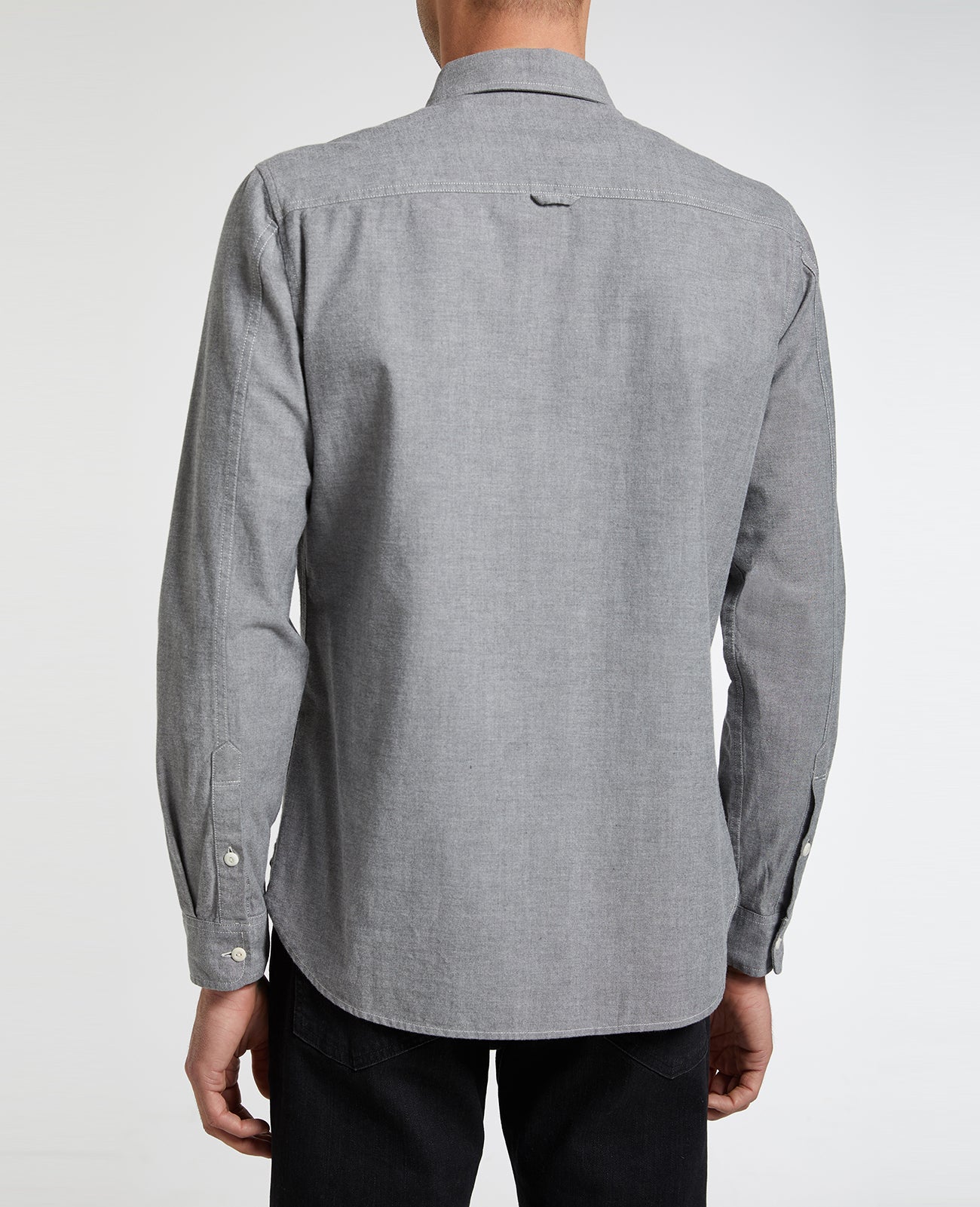 Colton Shirt Grey Stone Long Sleeve Buttondown Men Tops Photo 2