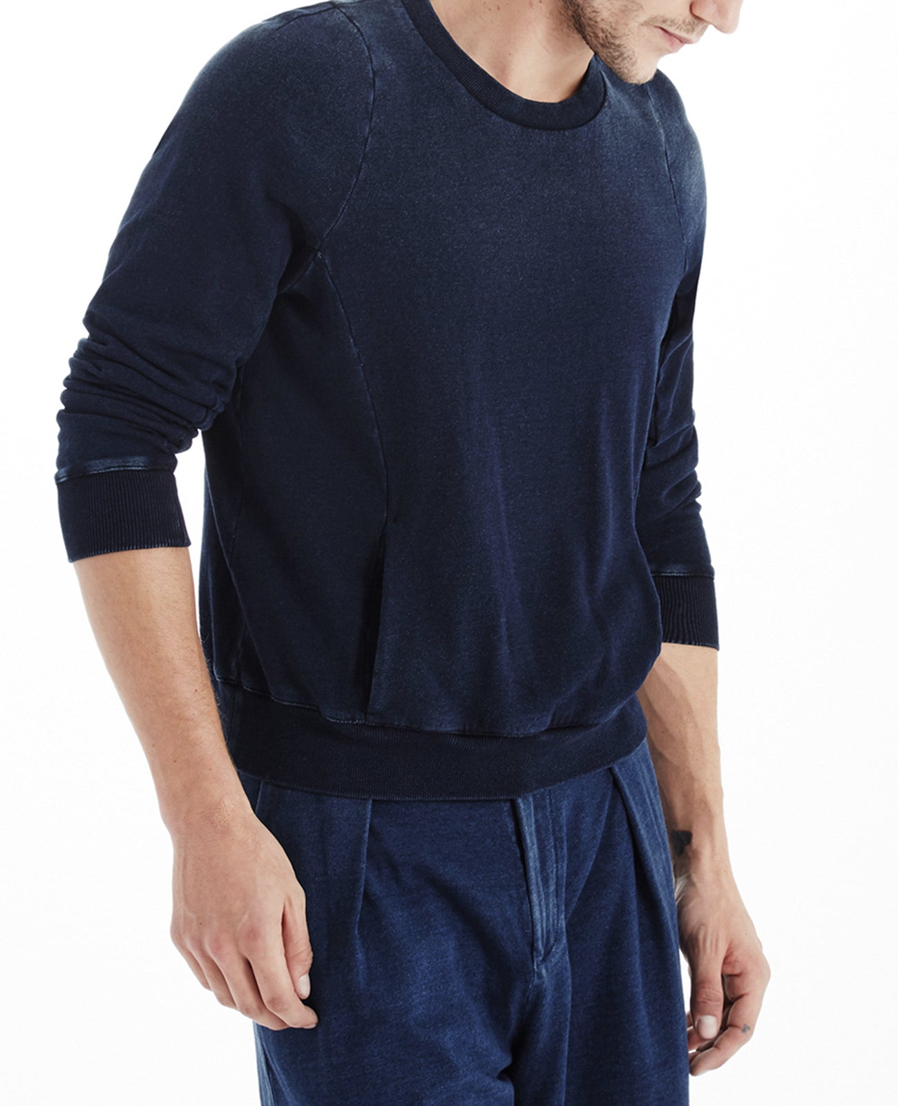 Voydl Sweatshirt Indigo Knit Nine Indigo Capsule Men Tops Photo 1