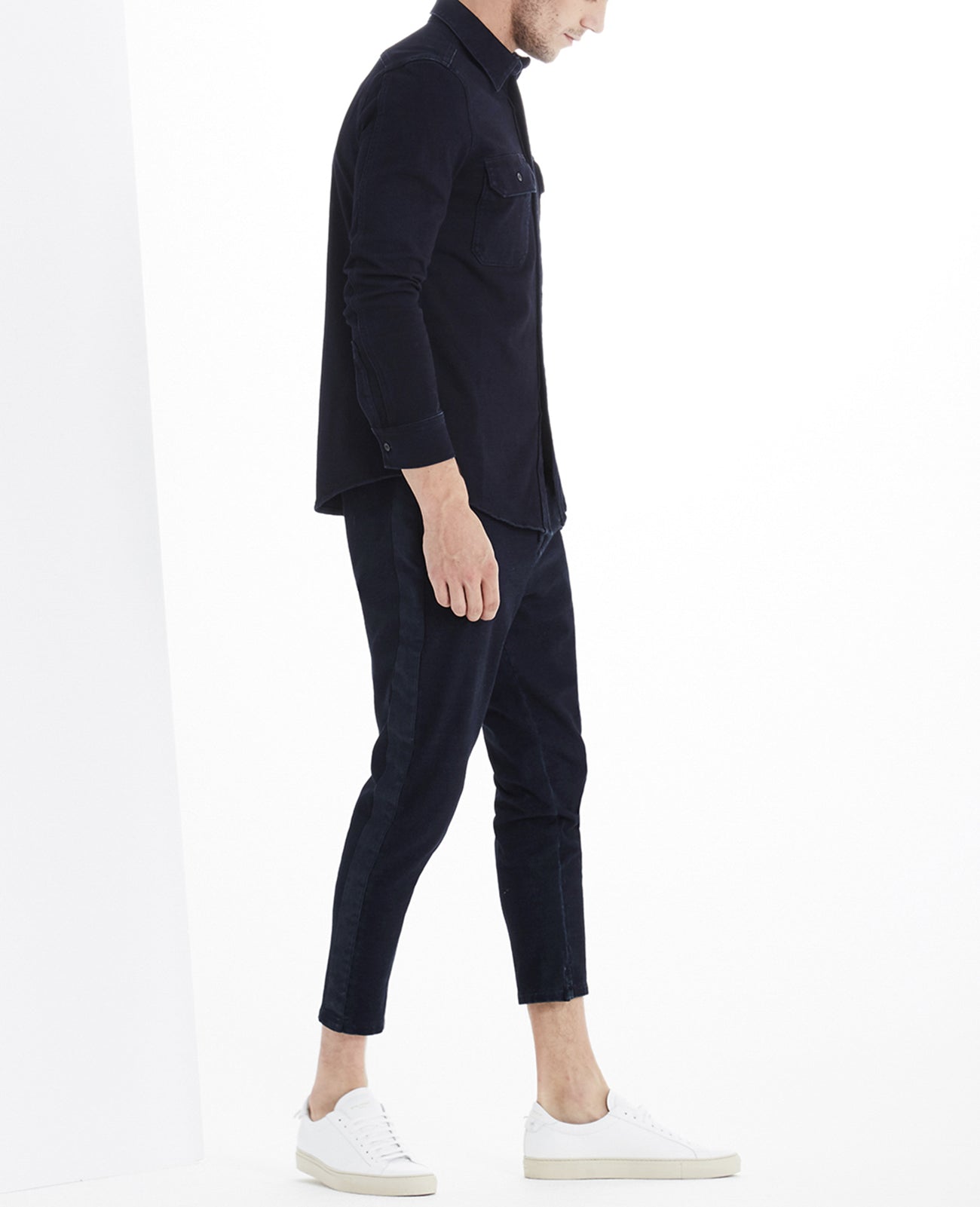 Wok Shirt Jacket Indigo Knit One Indigo Capsule Men Tops Photo 2