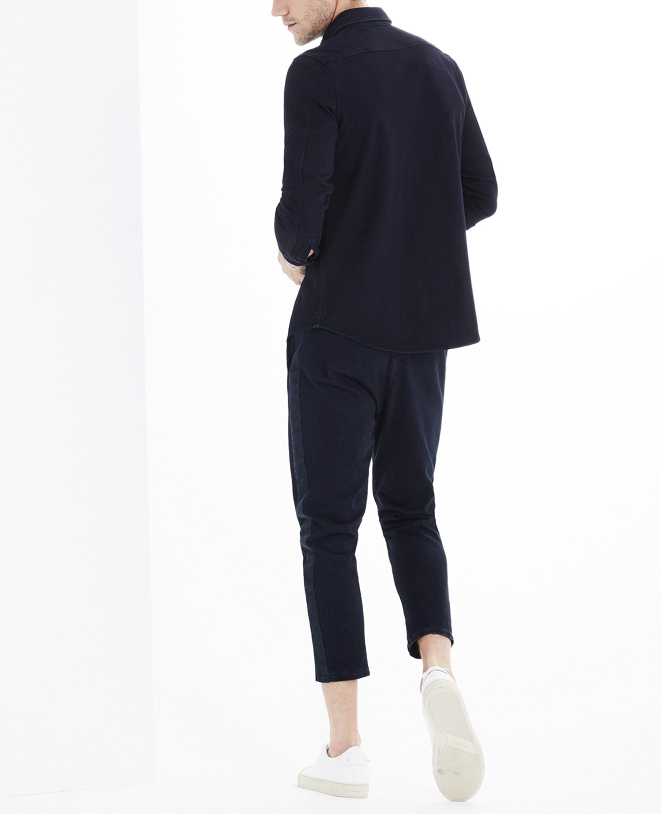 Wok Shirt Jacket Indigo Knit One Indigo Capsule Men Tops Photo 3