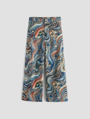 Caden Wide Leg Bubble Wave Tailored Fit Women Bottom Photo 9