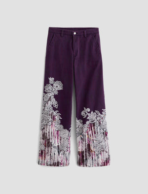 Caden Wide Leg Lady Koo Wine Tailored Fit Women Bottom Photo 9