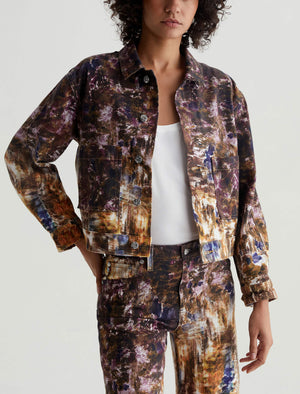 Genni Blurry Night Cropped Utility Jacket Women Top Photo 1