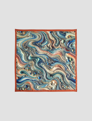 Ag Scarf Bubble Wave Silk Scarf Accessory  Photo 9