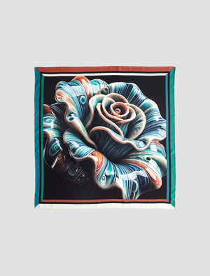 Ag Scarf Porcelain Rose Silk Scarf Accessory  Photo 9
