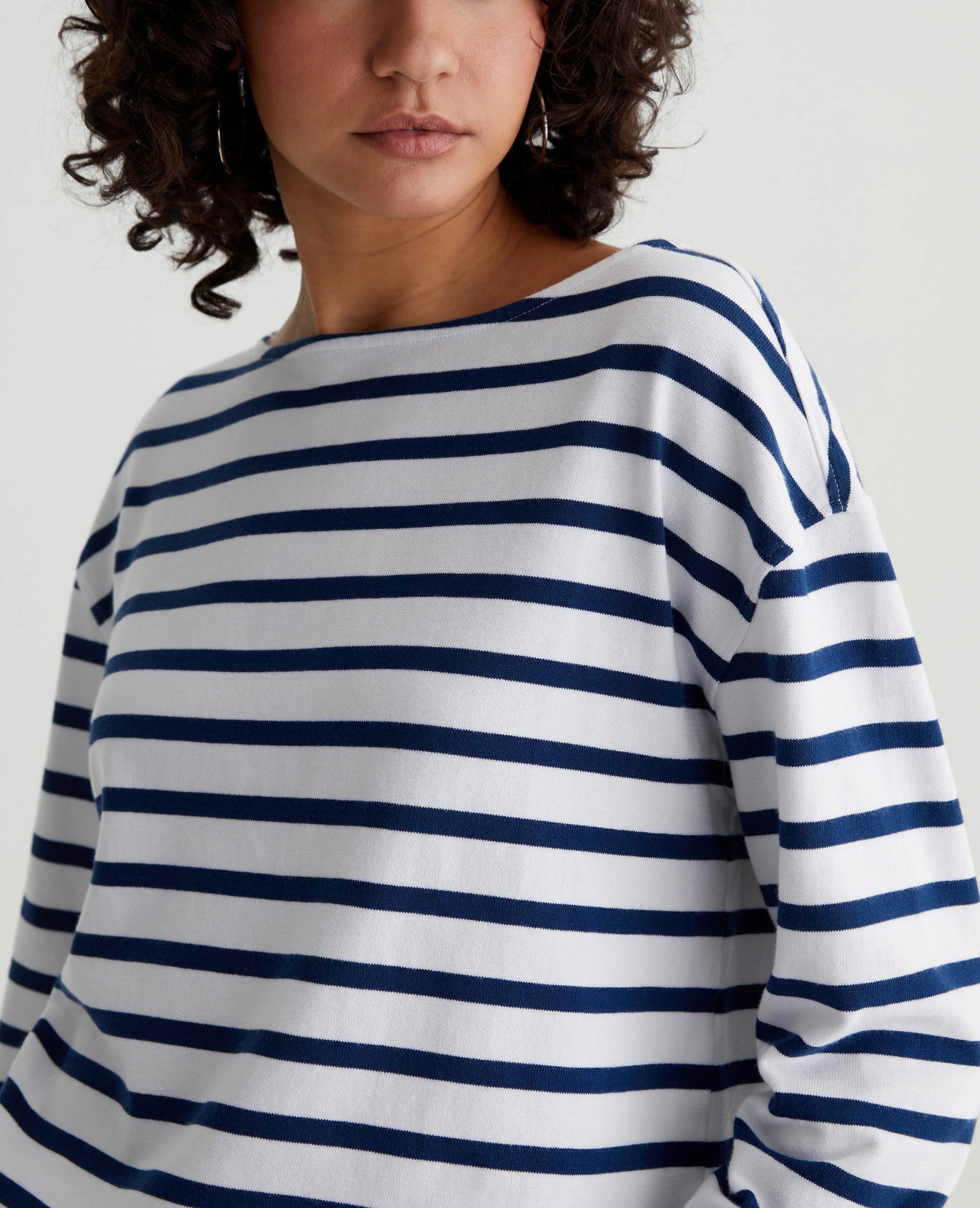 Annie True White/Navy Womens Top Photo 3