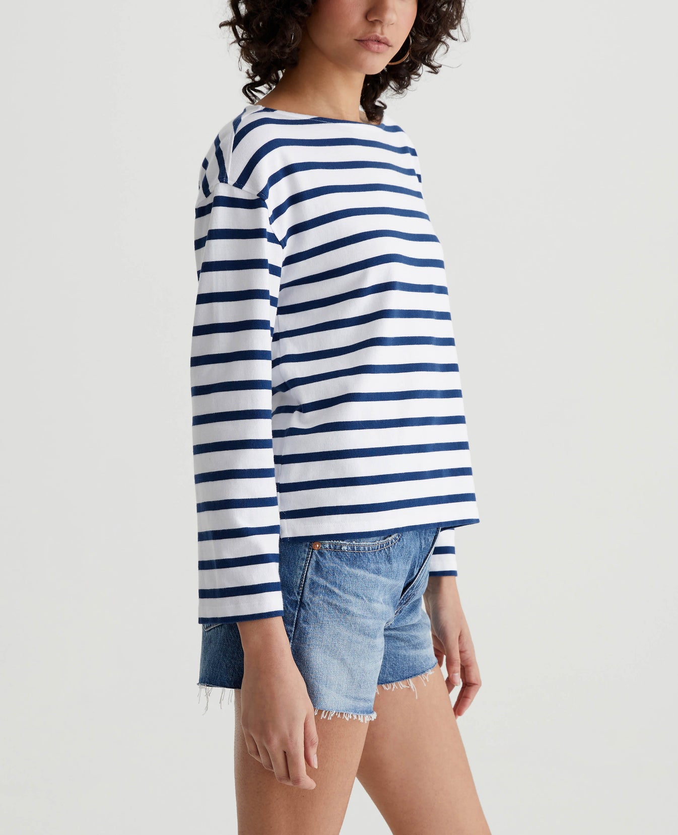 Annie True White/Navy Womens Top Photo 5