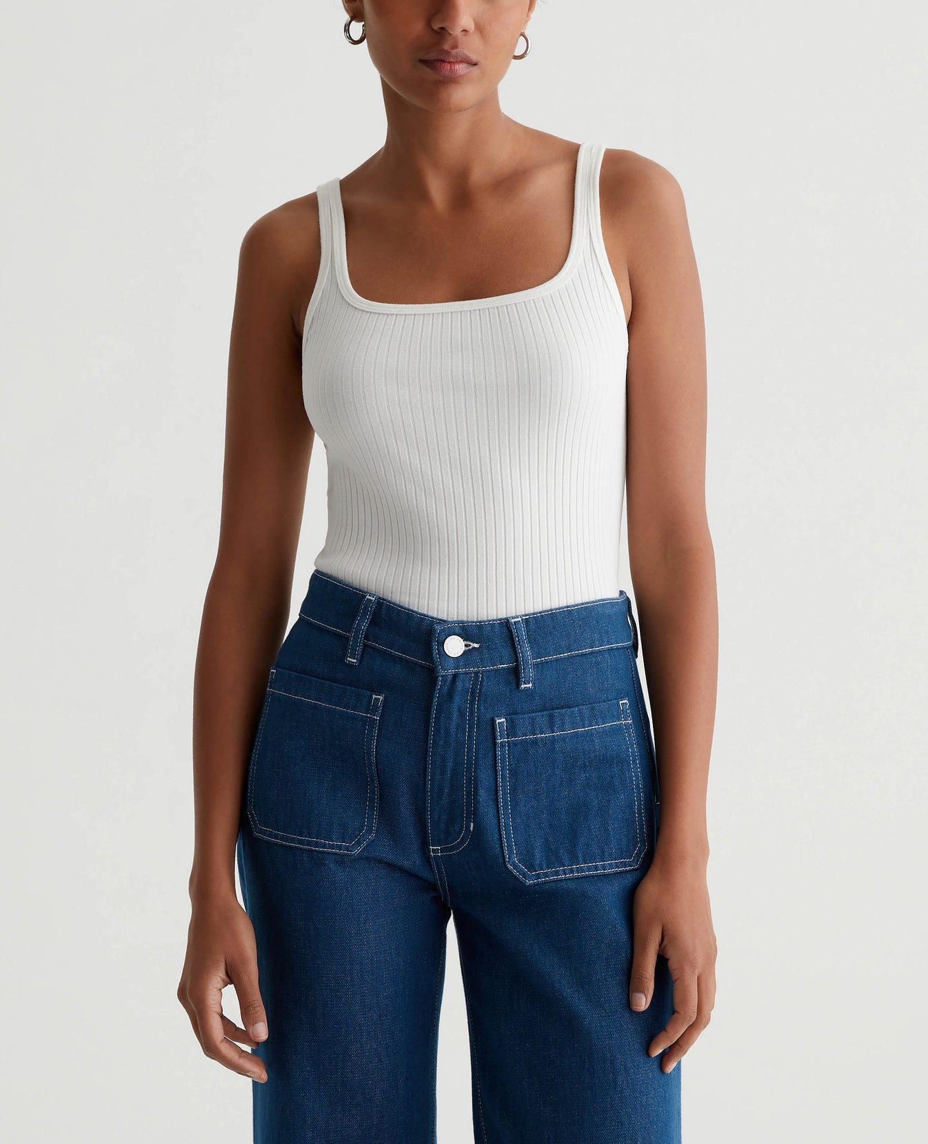 Jenci Tank Ex-White Womens Bottom Photo 1