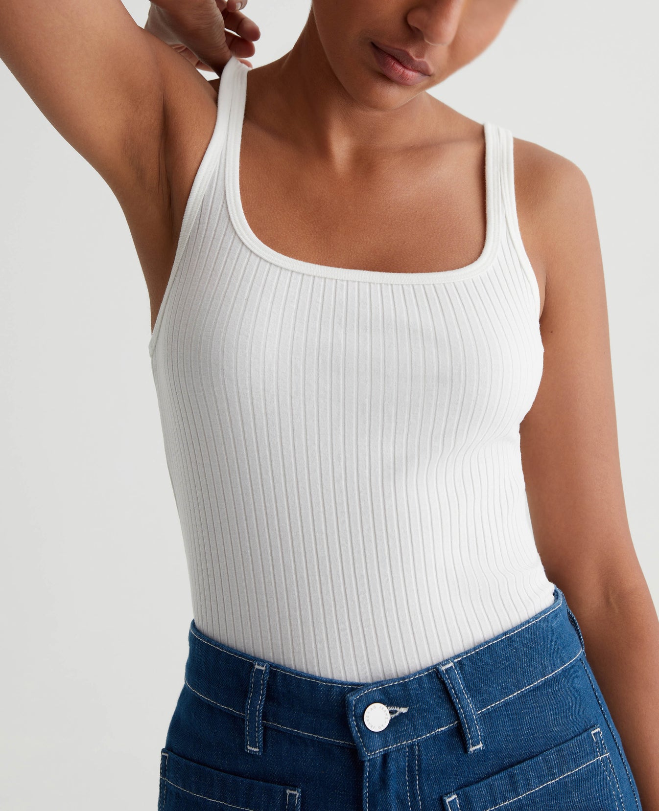 Jenci Tank Ex-White Womens Bottom Photo 3