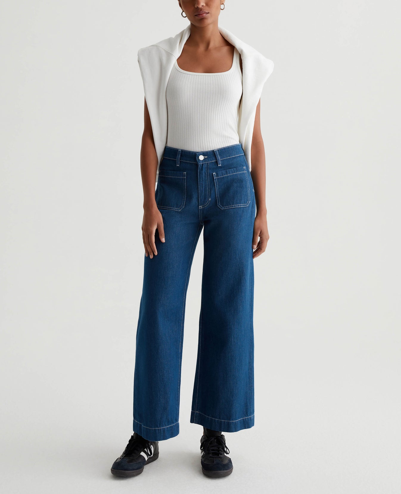 Jenci Tank Ex-White Womens Bottom Photo 4