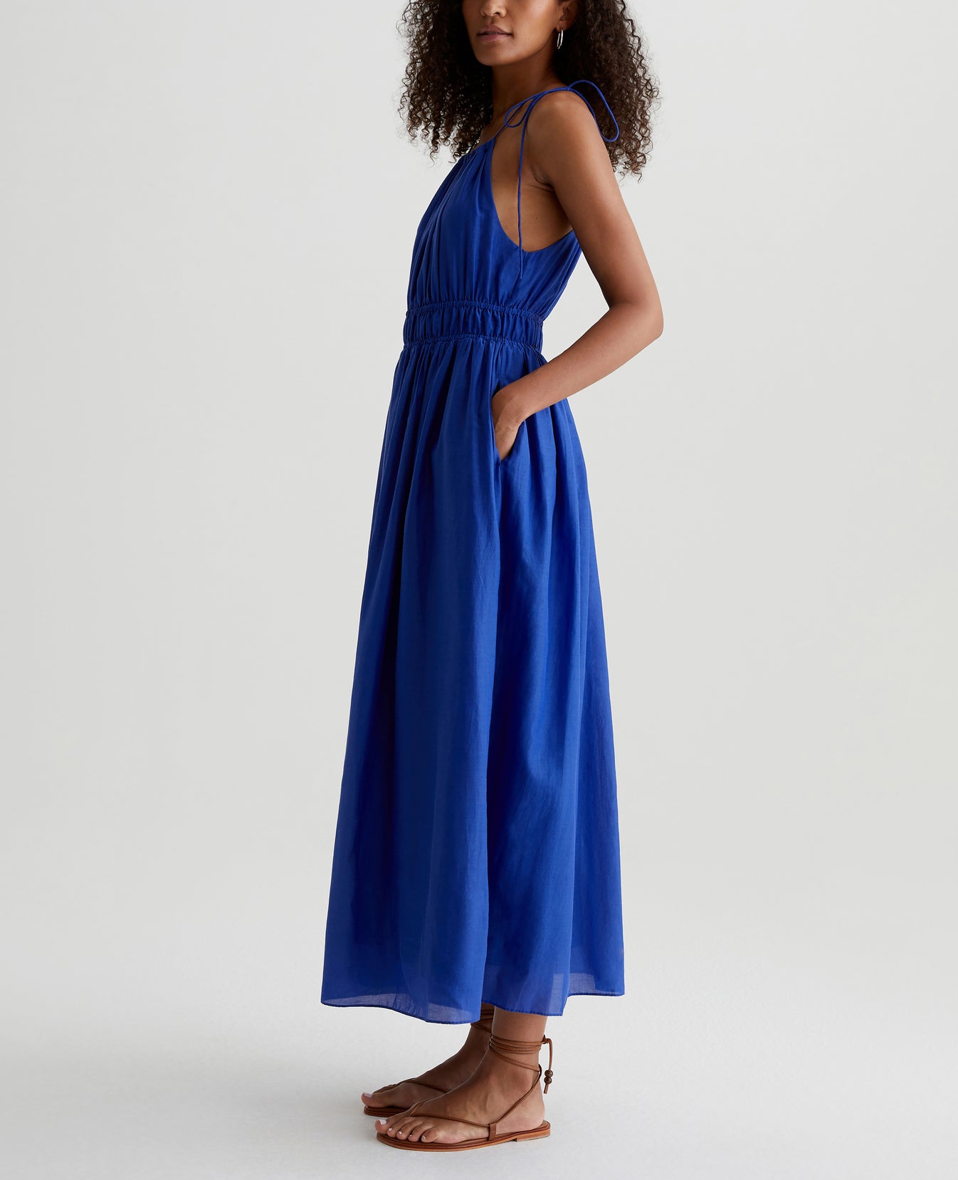 Maelle Dress Electric Blue Womens Top Photo 3