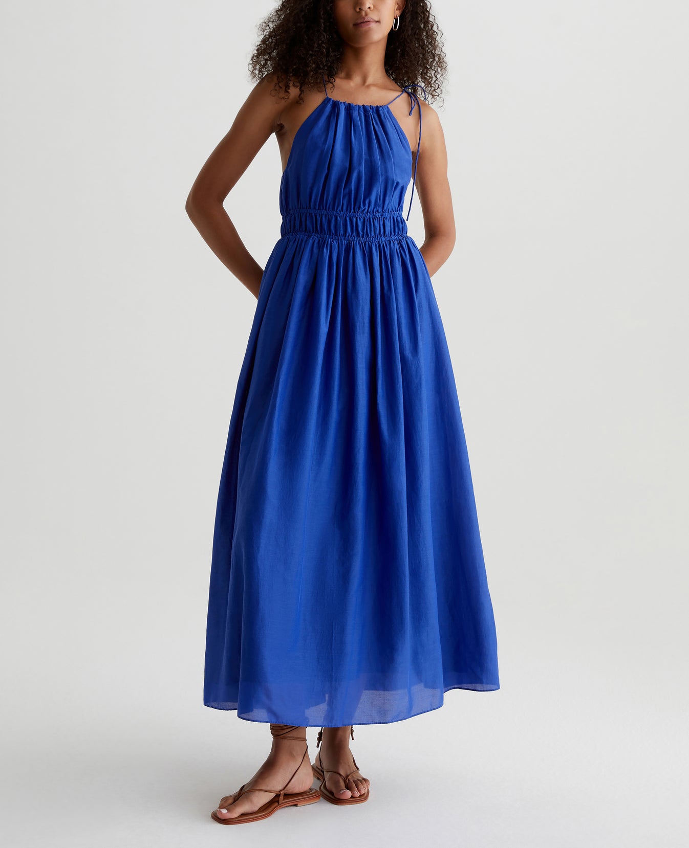 Maelle Dress Electric Blue Womens Top Photo 4