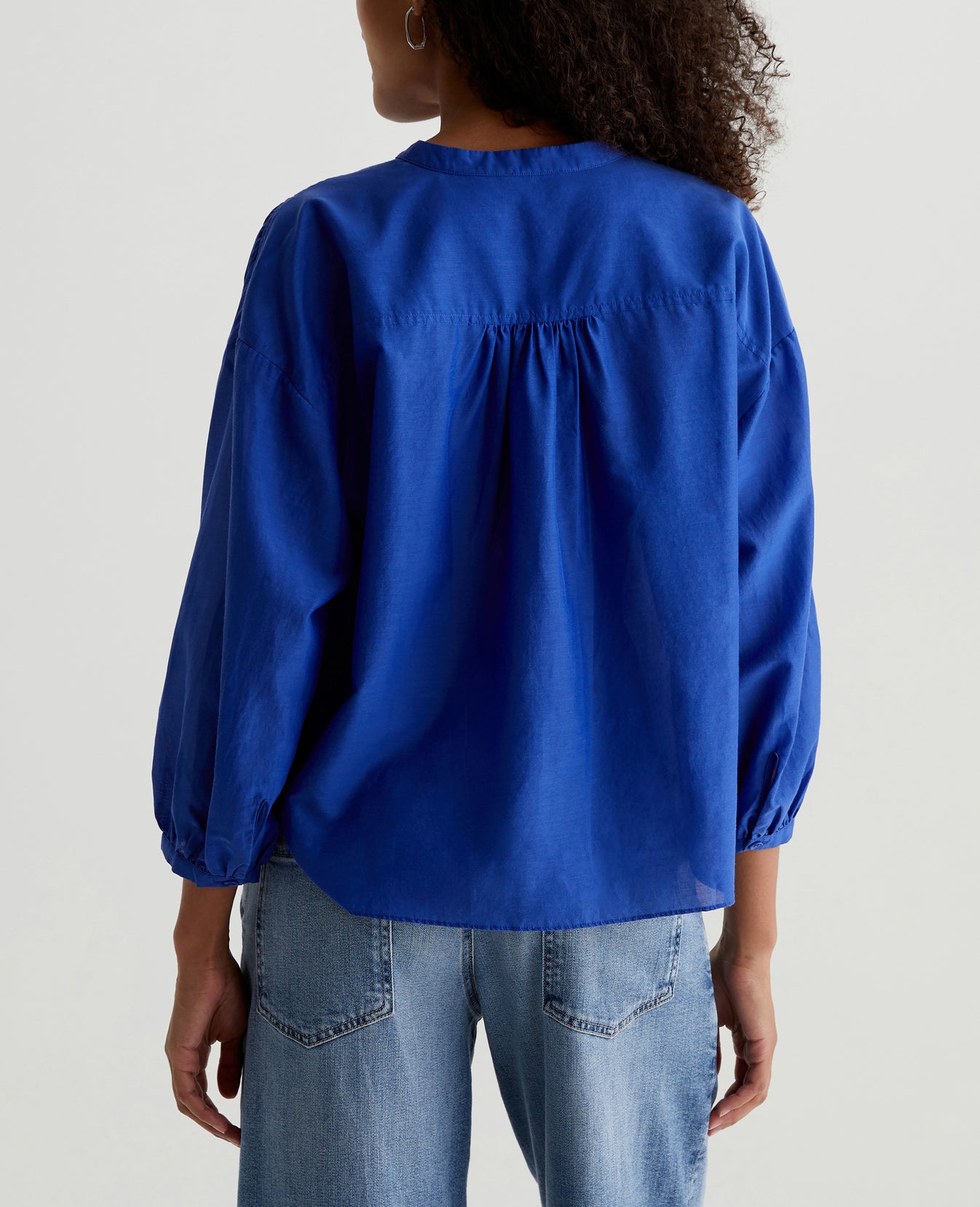 Doris Shirt Electric Blue Womens Top Photo 7