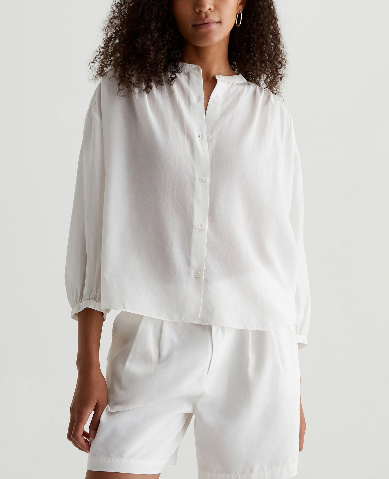 Doris Shirt Powder Womens Top Photo 1