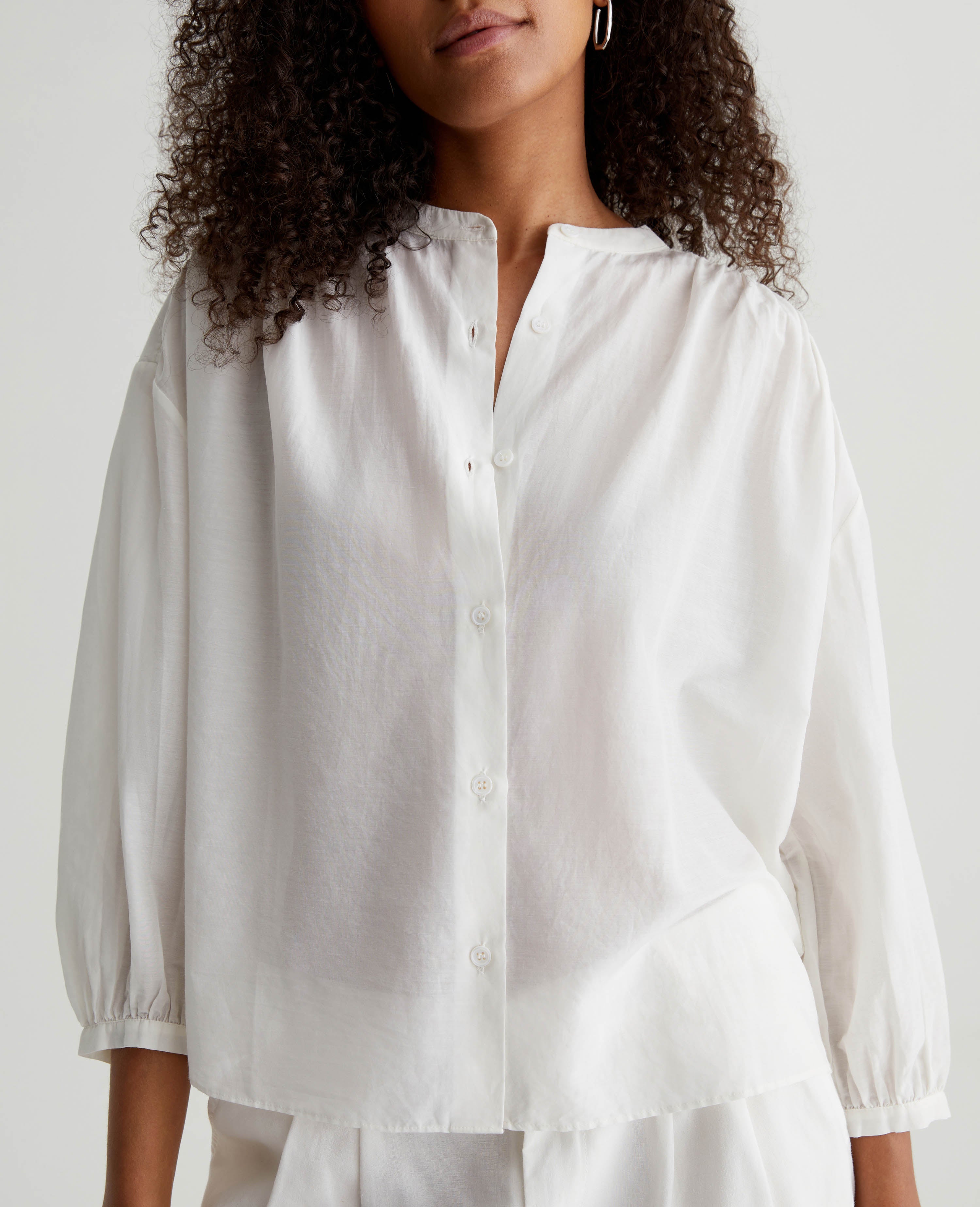 Doris Shirt Powder Womens Top Photo 2