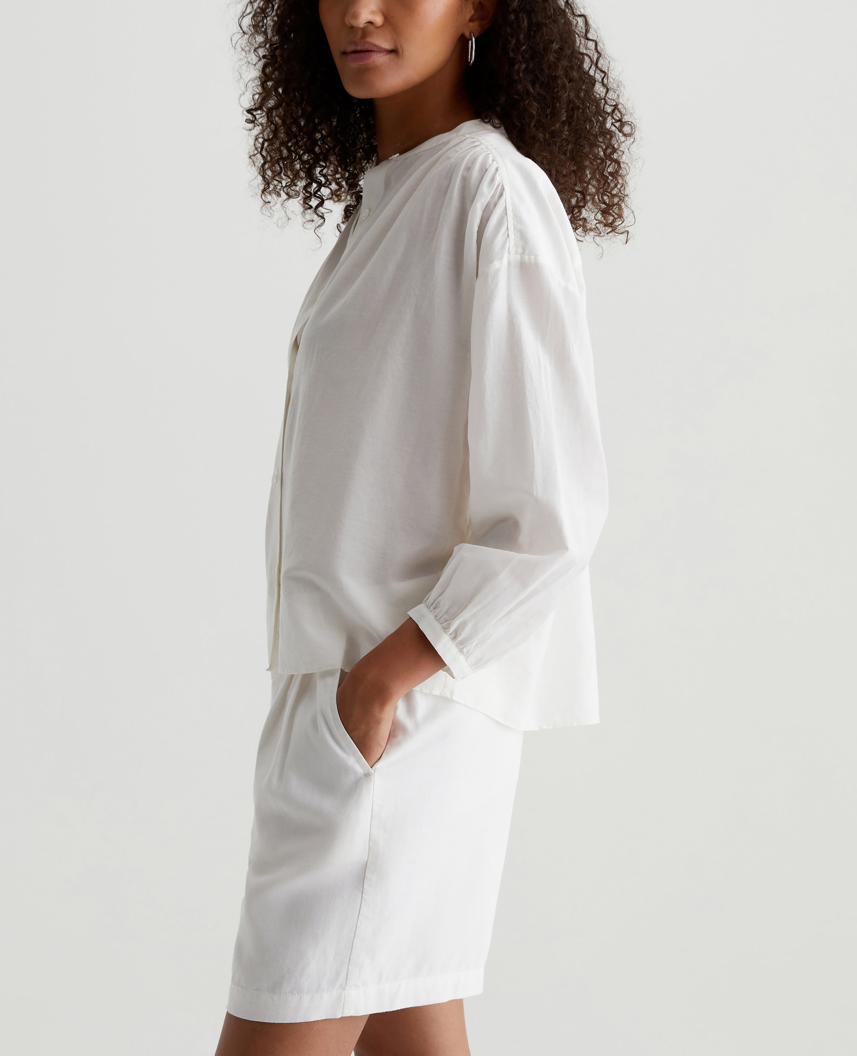 Doris Shirt Powder Womens Top Photo 3