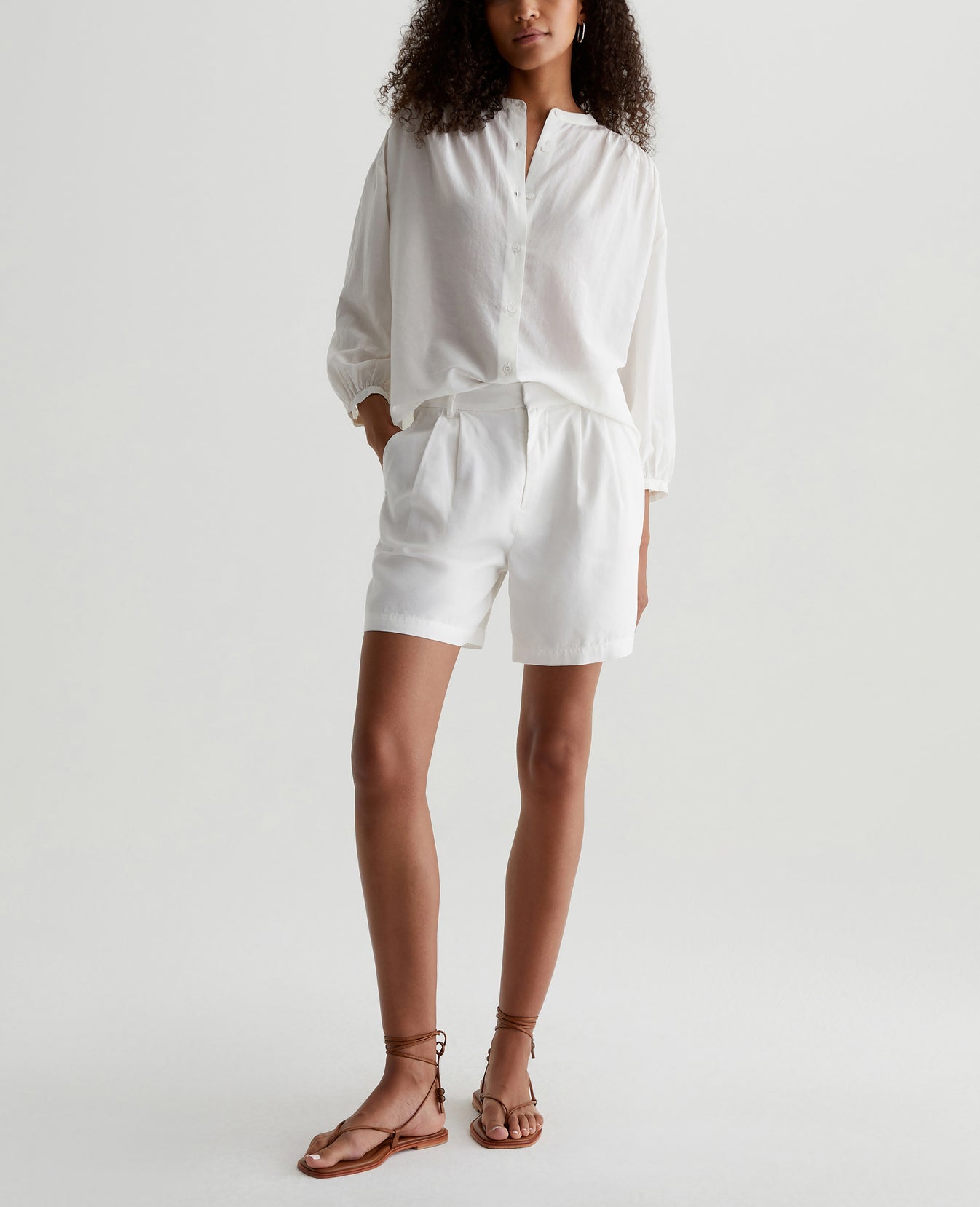 Doris Shirt Powder Womens Top Photo 4