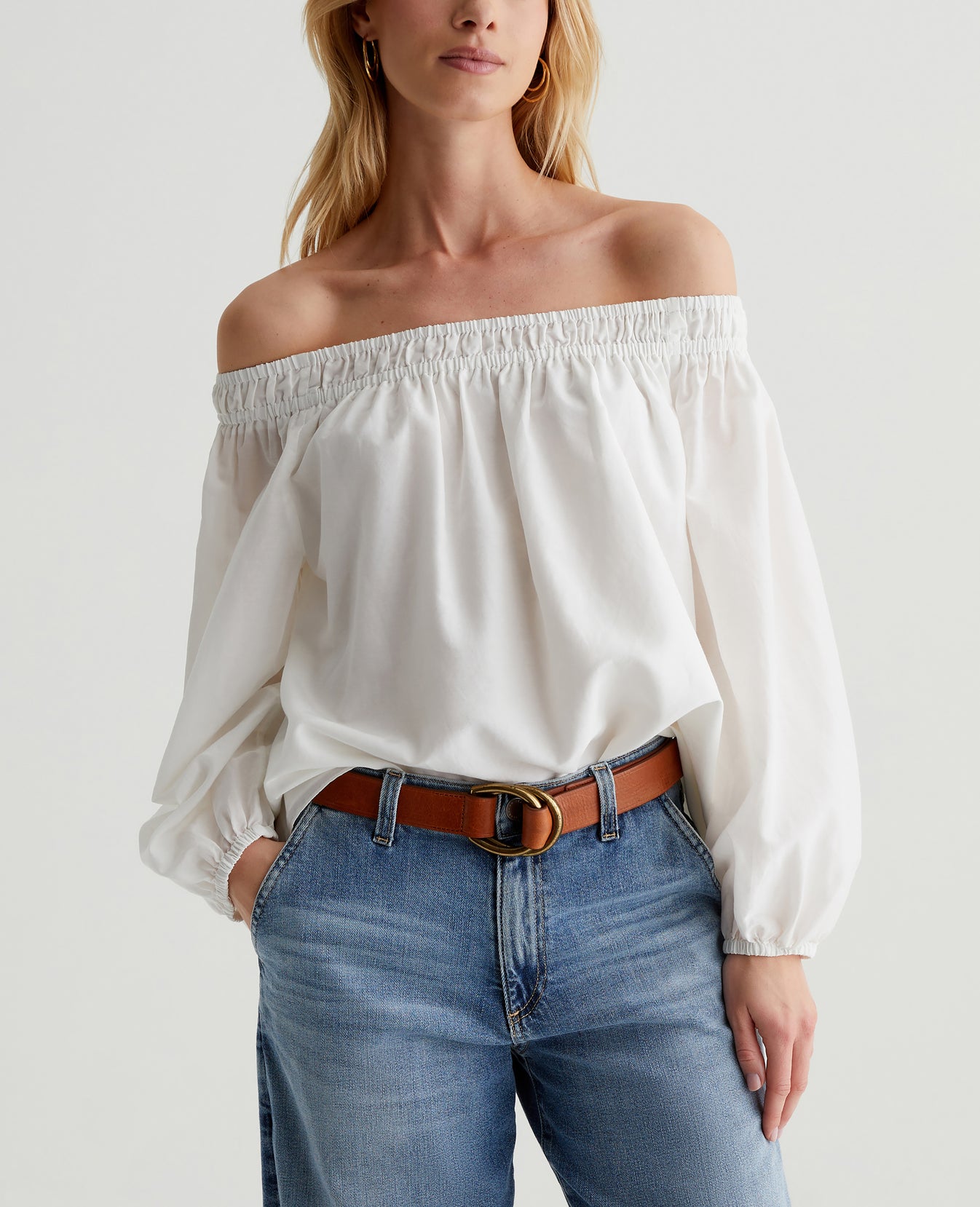 Carroline Top Powder Womens Top Photo 1