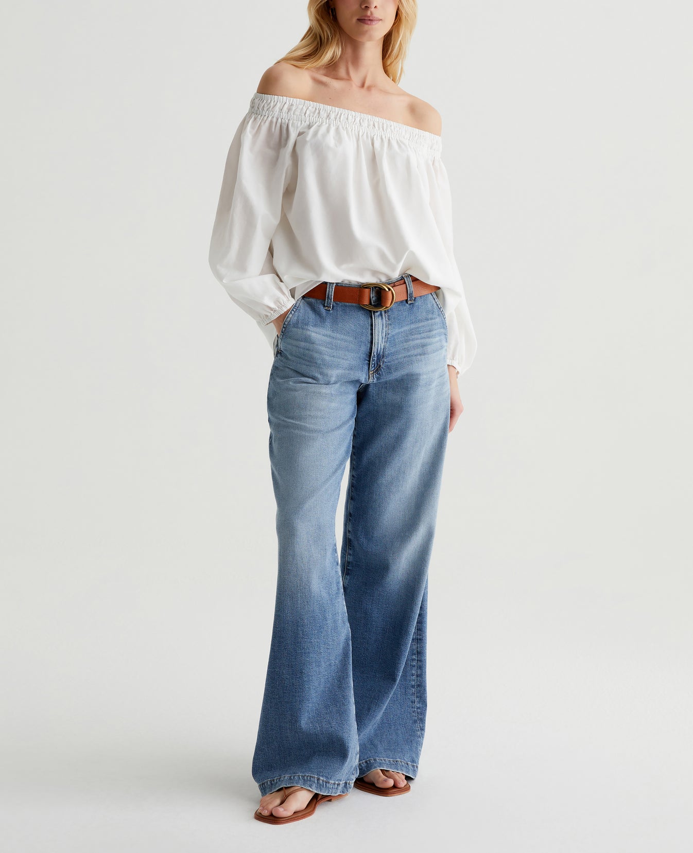 Carroline Top Powder Womens Top Photo 4