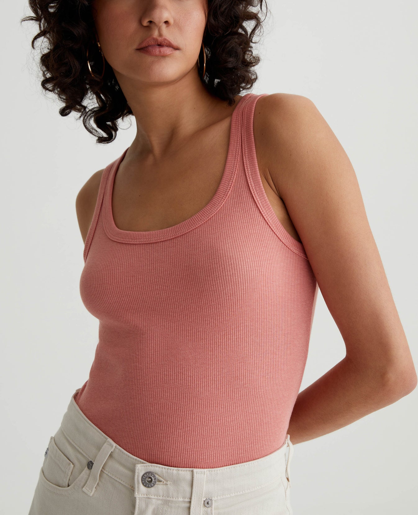 Kura Tank Pink Peach Womens Top Photo 3
