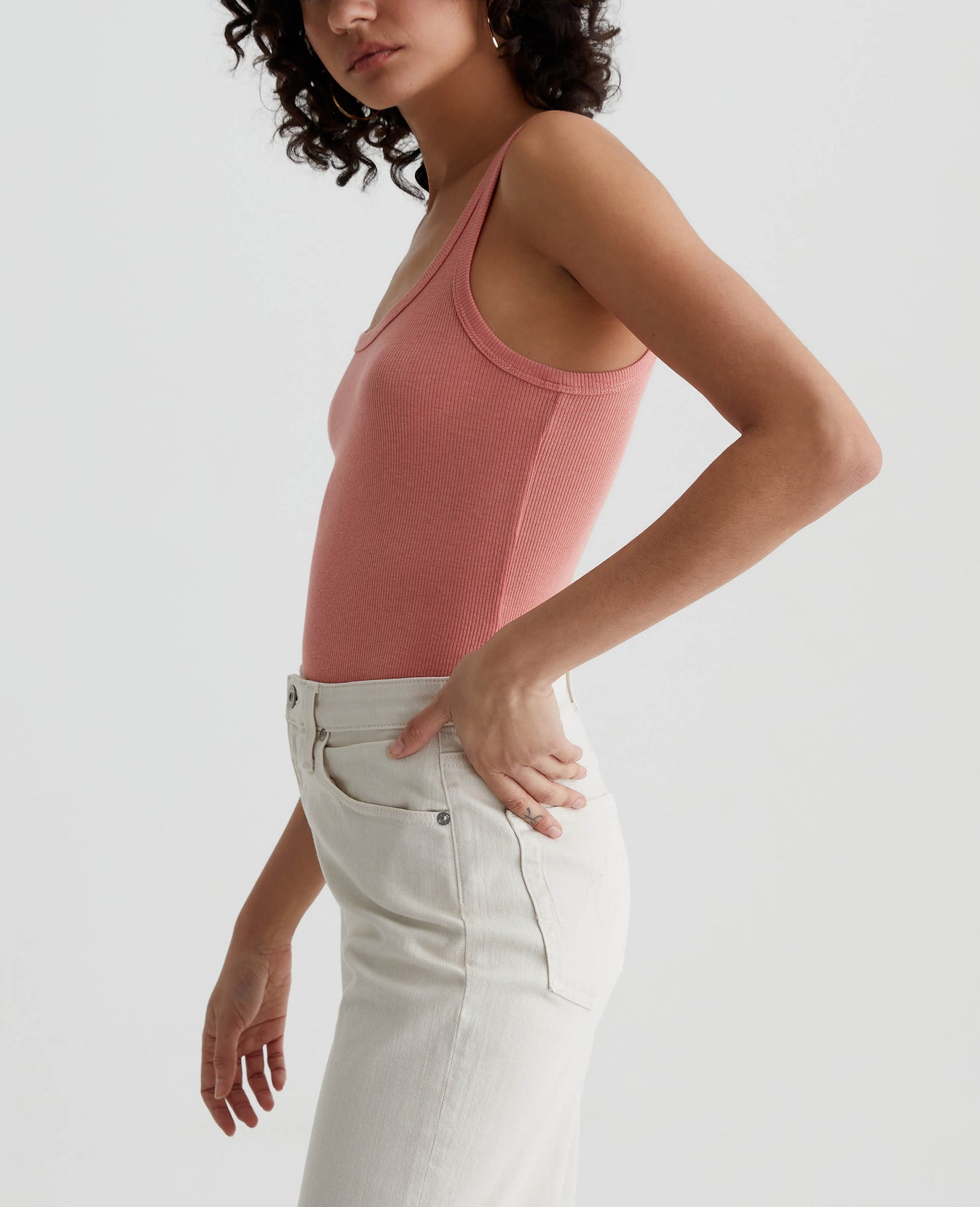 Kura Tank Pink Peach Womens Top Photo 5